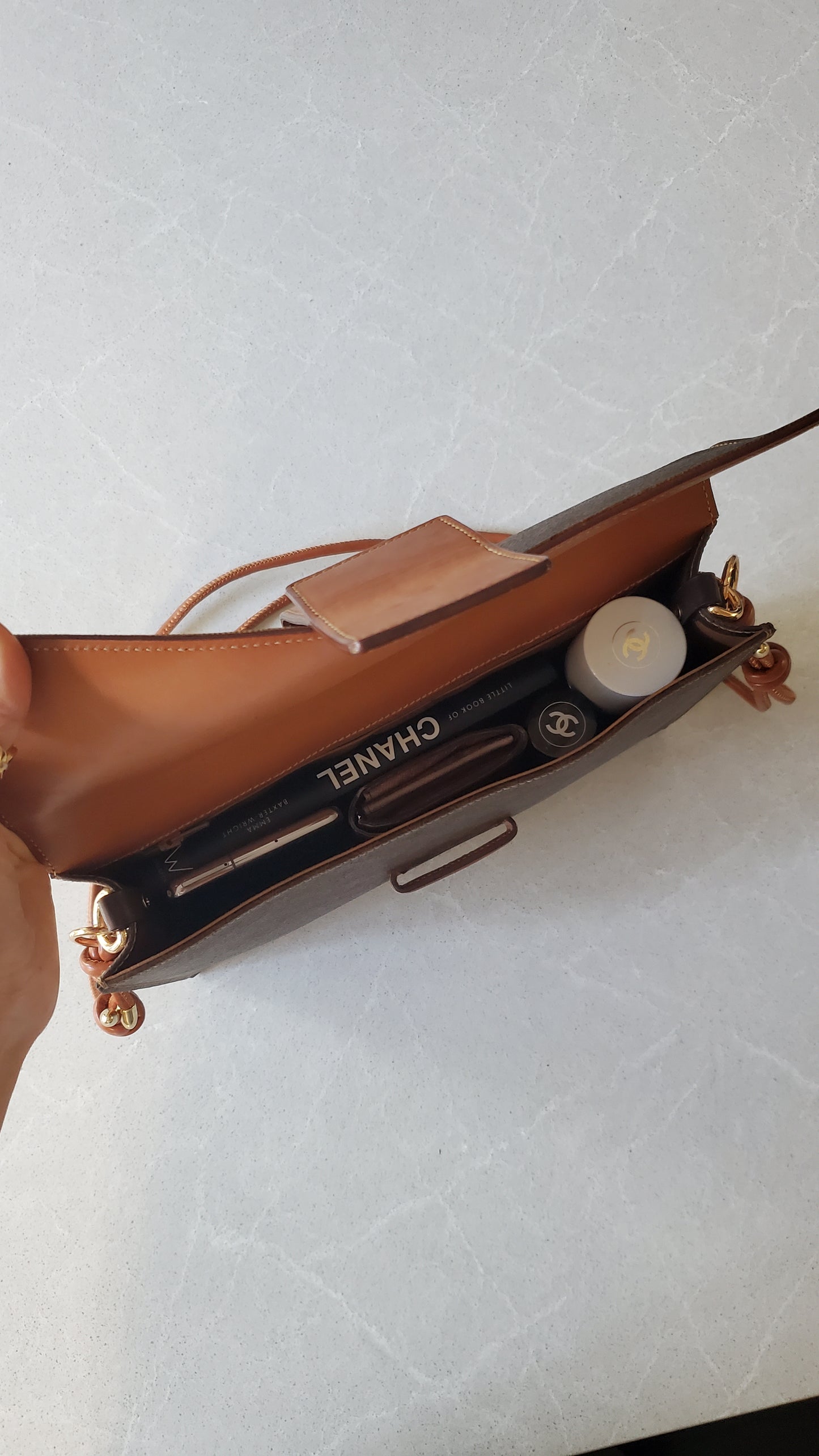 *Rare* Authentic Vintage Celine Upcycle Brown Versatile Purse with Strap