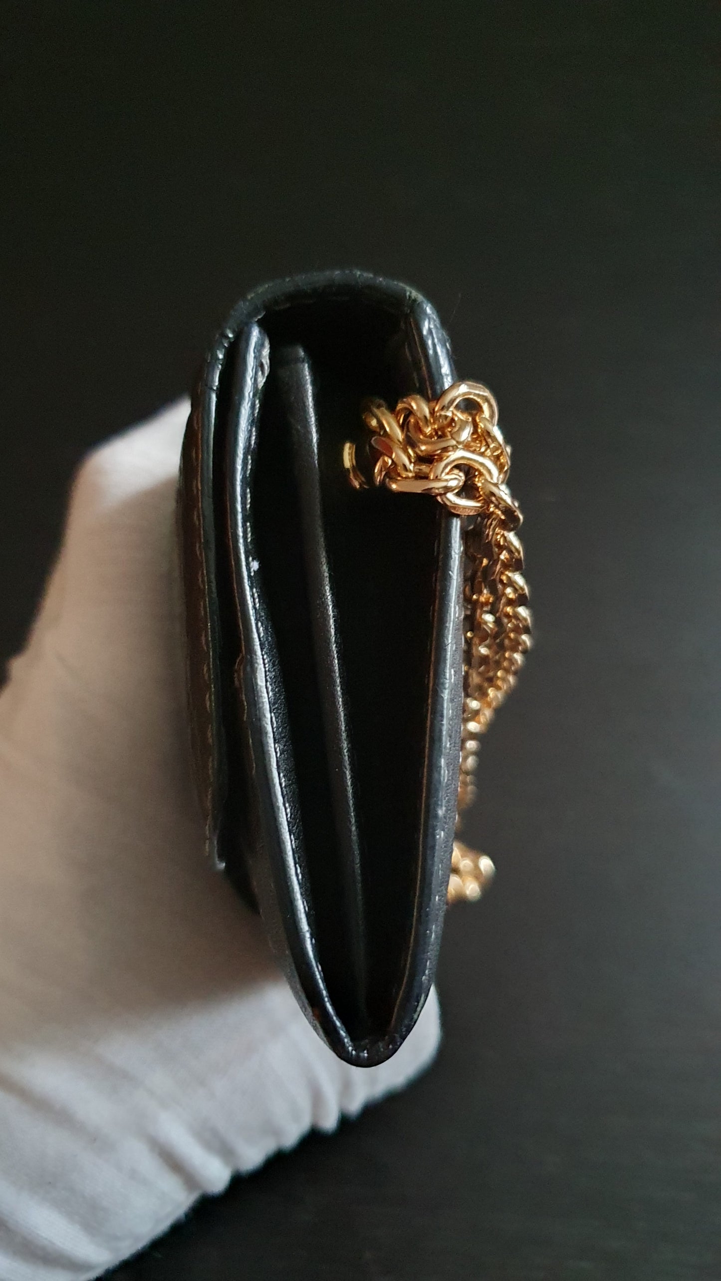 Authentic Celine Upcycle Wallet with Versatile Chain