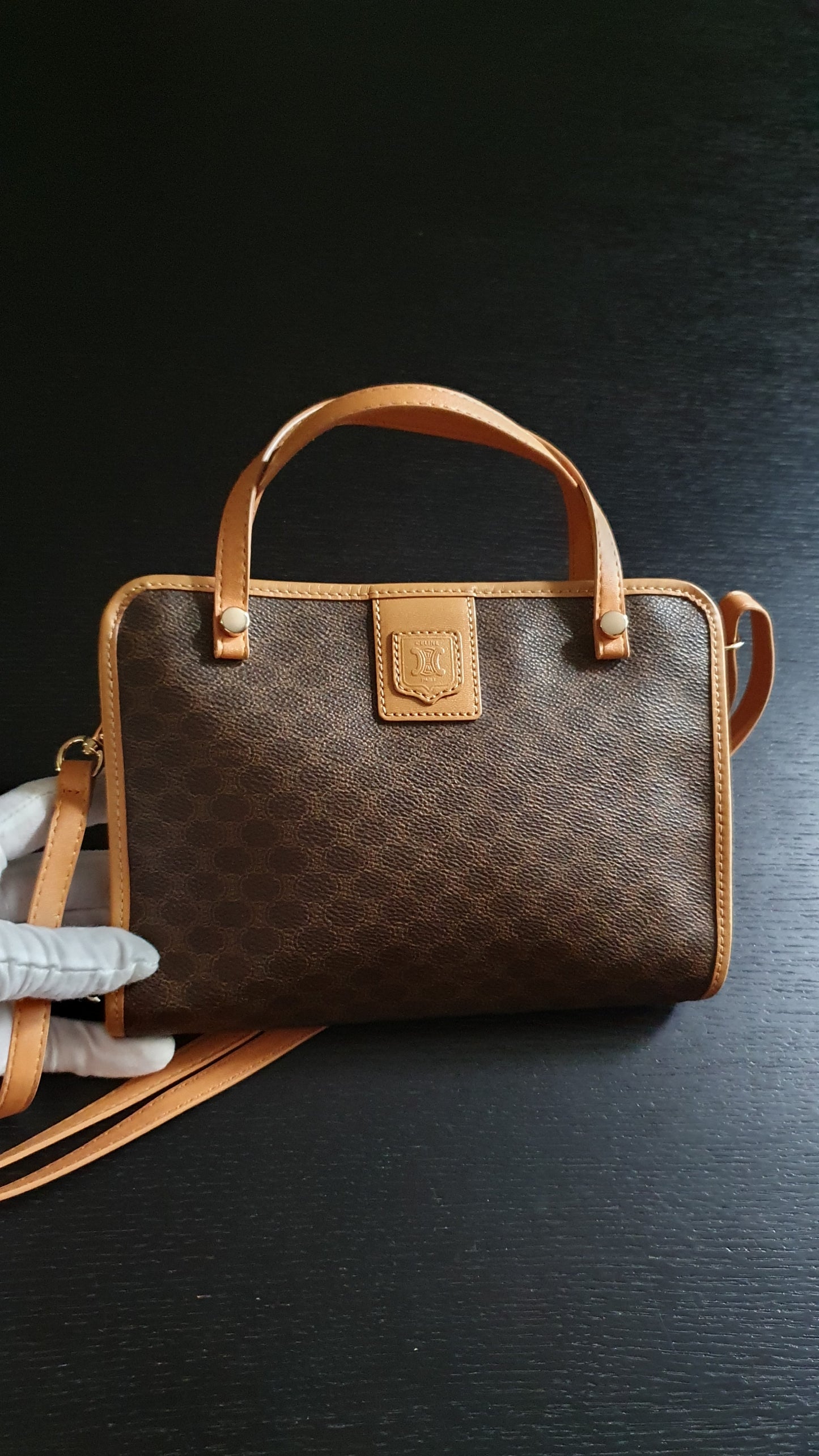 Authentic Vintage Celine Upcycle Purse with Straps
