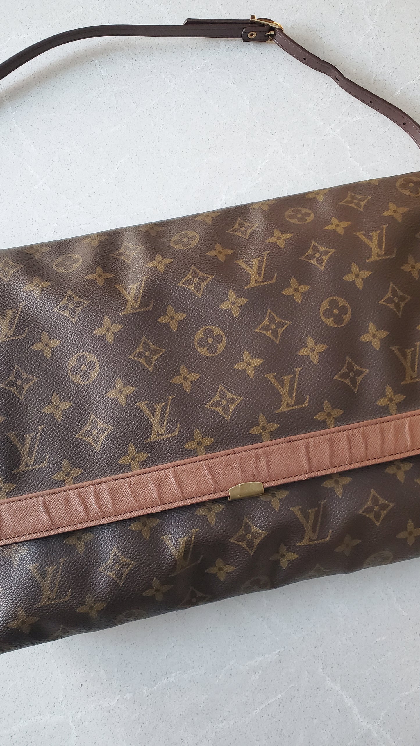 Authentic Vintage Louis Vuitton Upcycle Purse with Shoulder Strap