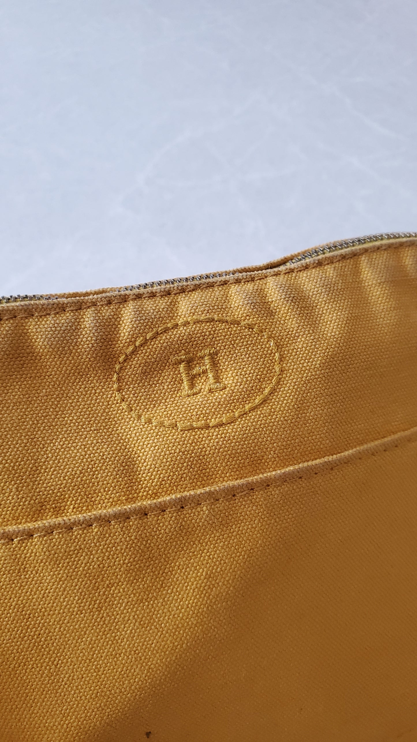 Authentic Hermès Upcycle Canvas Pochette with Strap