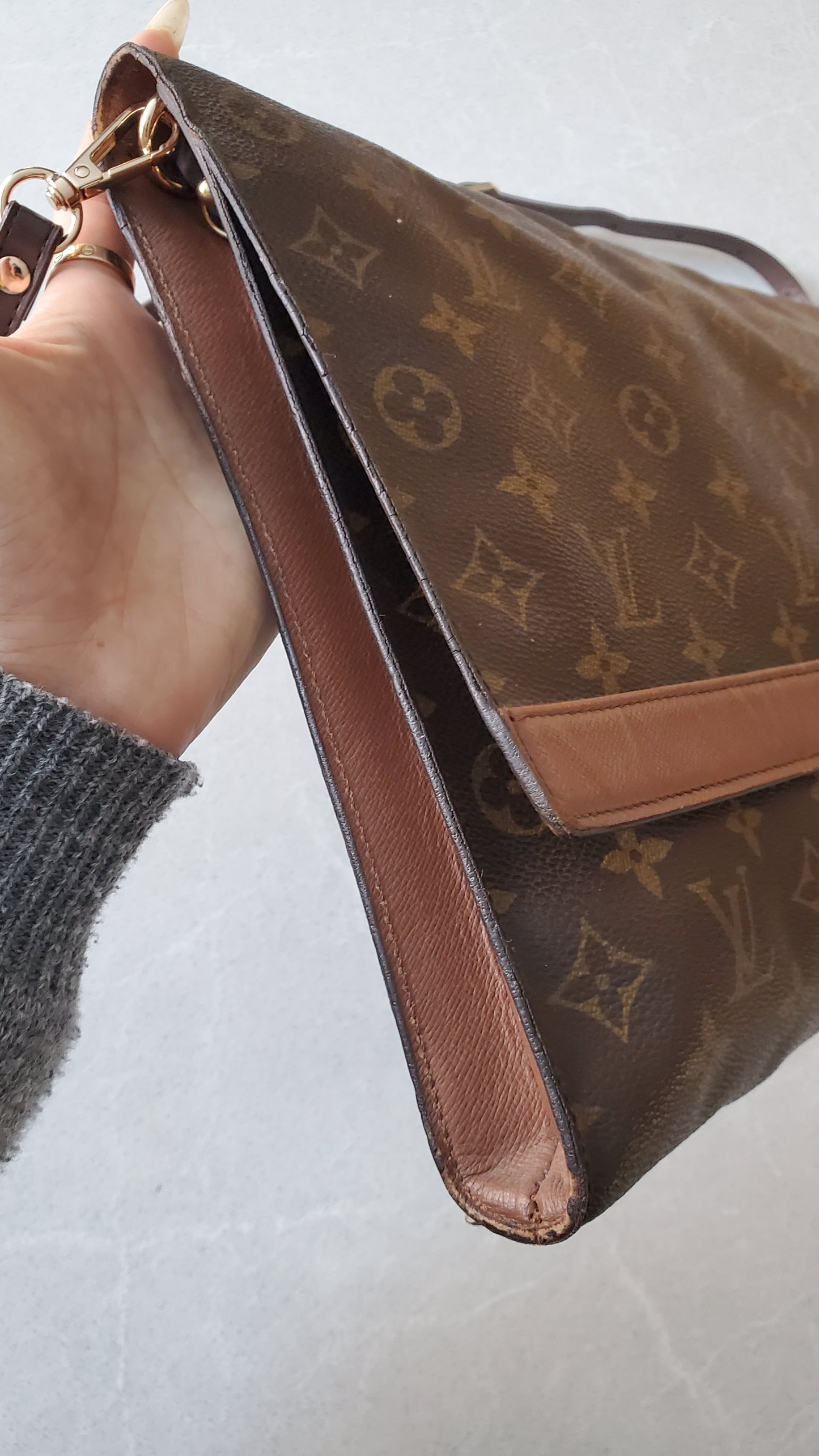 Authentic Vintage Louis Vuitton Upcycle Purse with Shoulder Strap