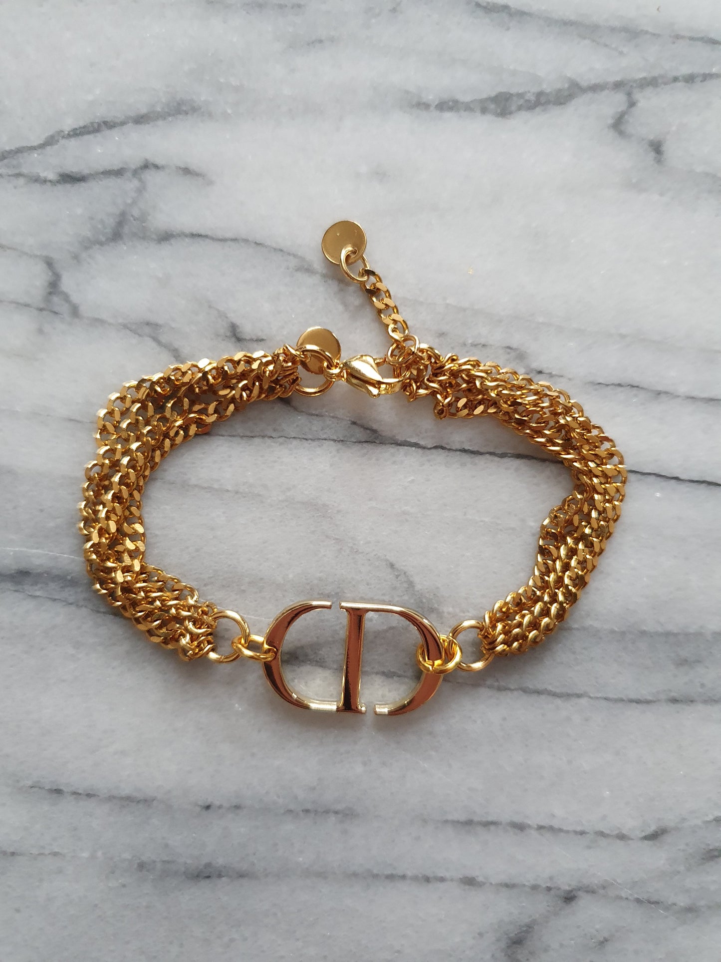 *New Drop* Authentic Dior Upcycle Gold Layers Bracelet