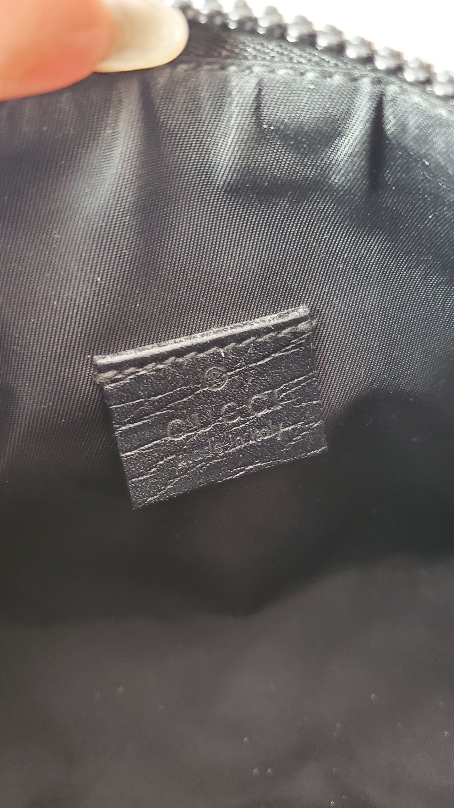 Authentic Gucci Upcycle Black Purse with Strap