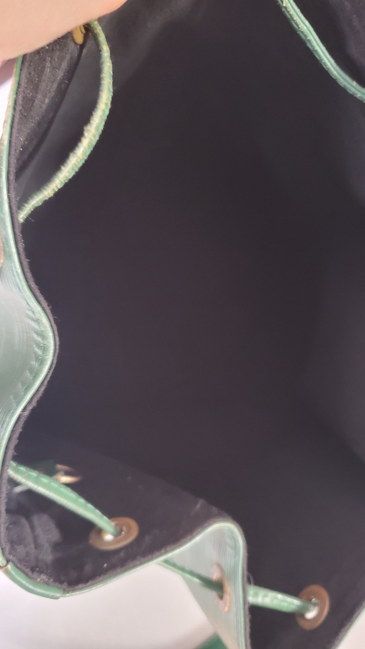 Authentic Vintage Louis Vuitton Green Epi Bucket Bag