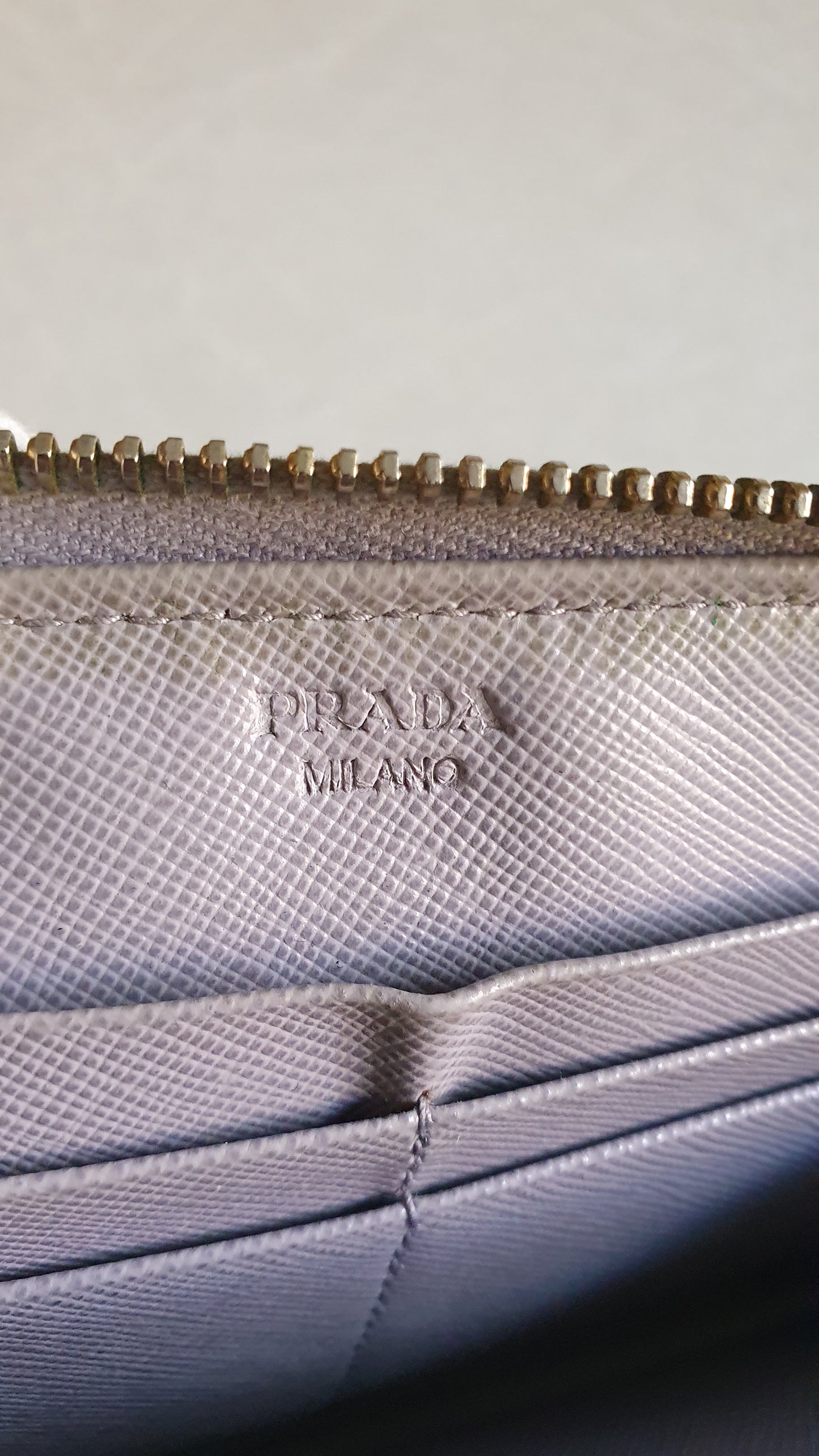 Authentic Prada Upcycle Zip Wallet with Chains