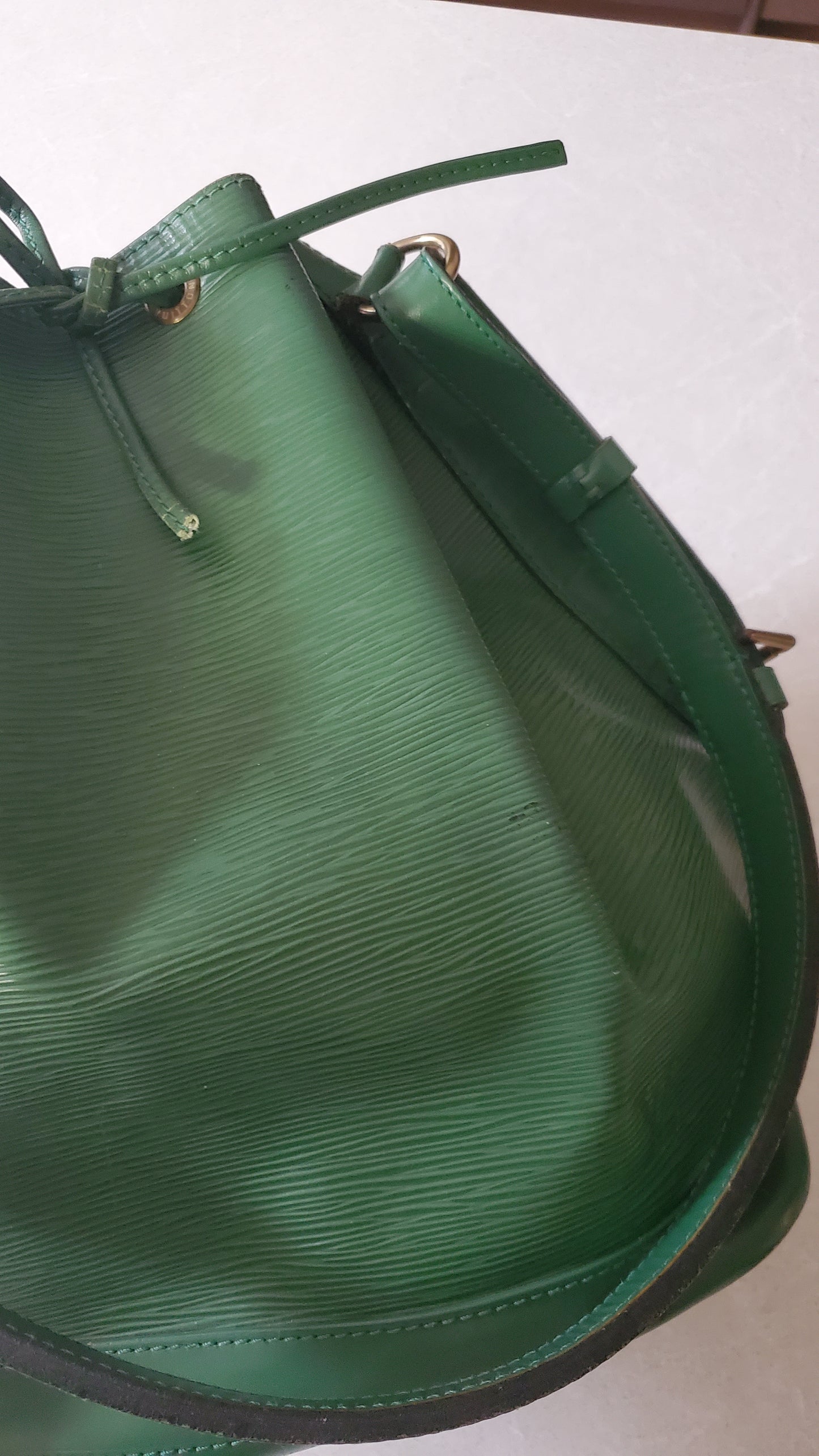 Authentic Vintage Louis Vuitton Green Epi Bucket Bag