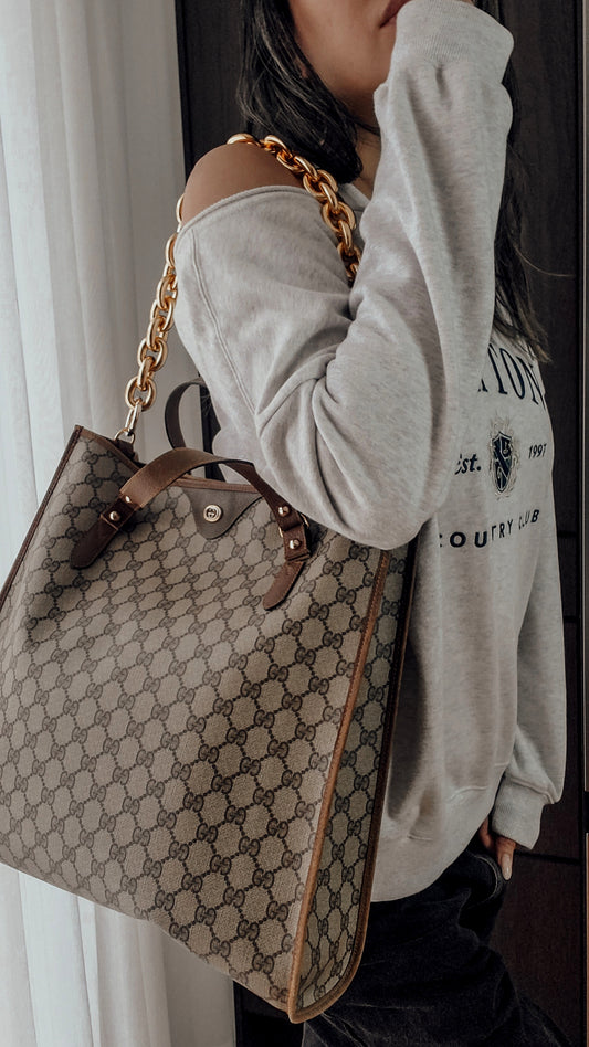 Authentic Vintage Gucci Upcycle Shoulder Purse with Handle Straps