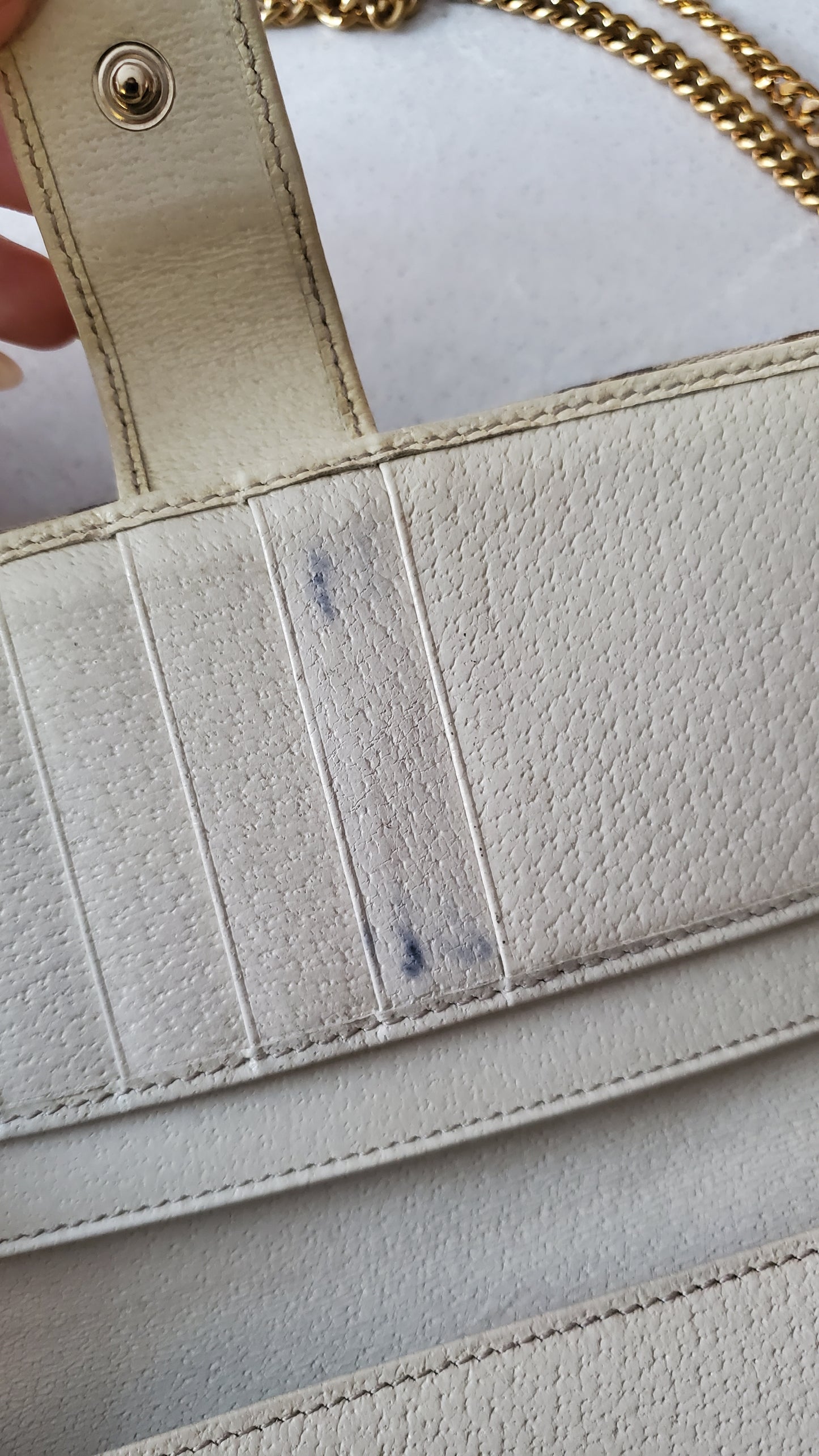 Authentic Gucci Upcycle Brown Wallet on Chain