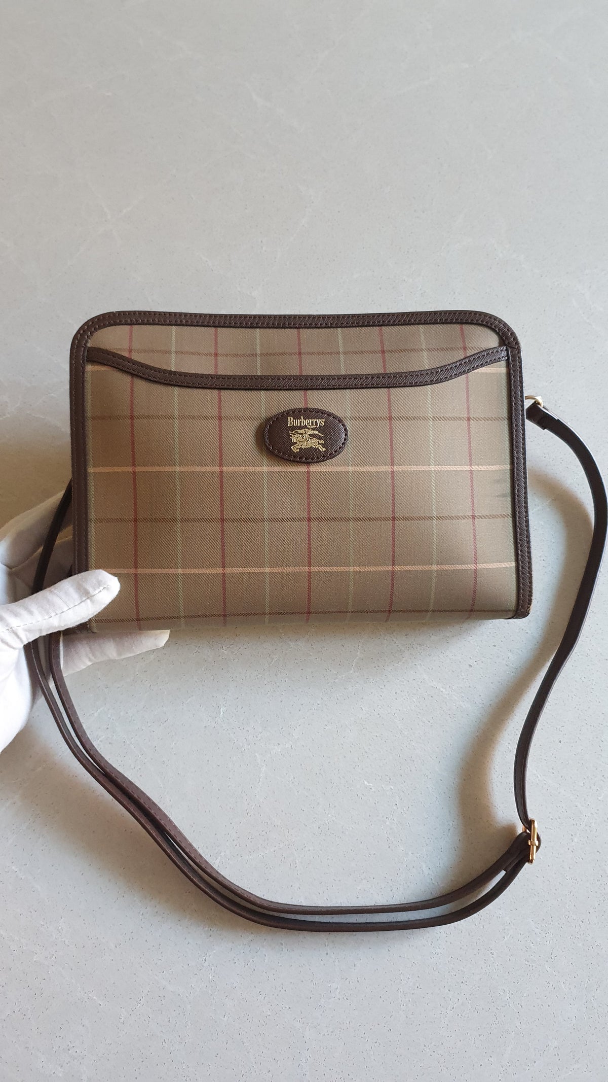 Authentic Burberry Upcycle Purse on Strap