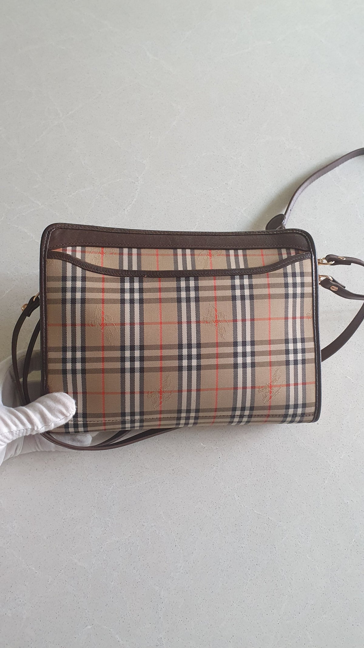Authentic Burberry Upcycle Purse with Straps