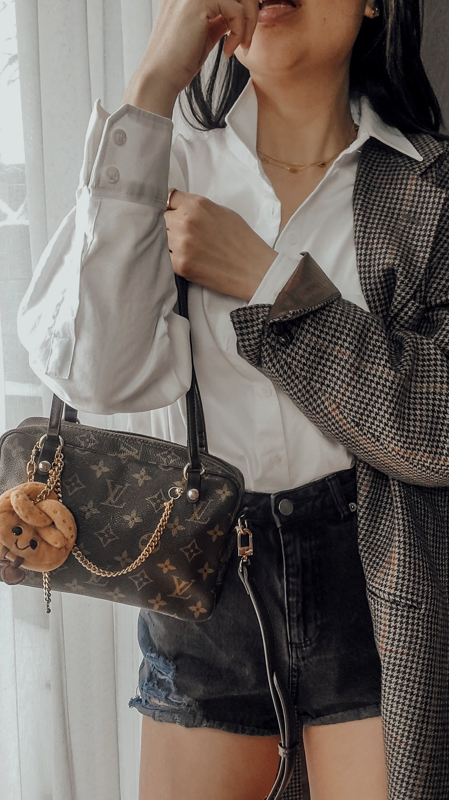 Authentic Vintage Louis Vuitton Upcycle New Gen Charm Shoulder/ Crossbody Bag