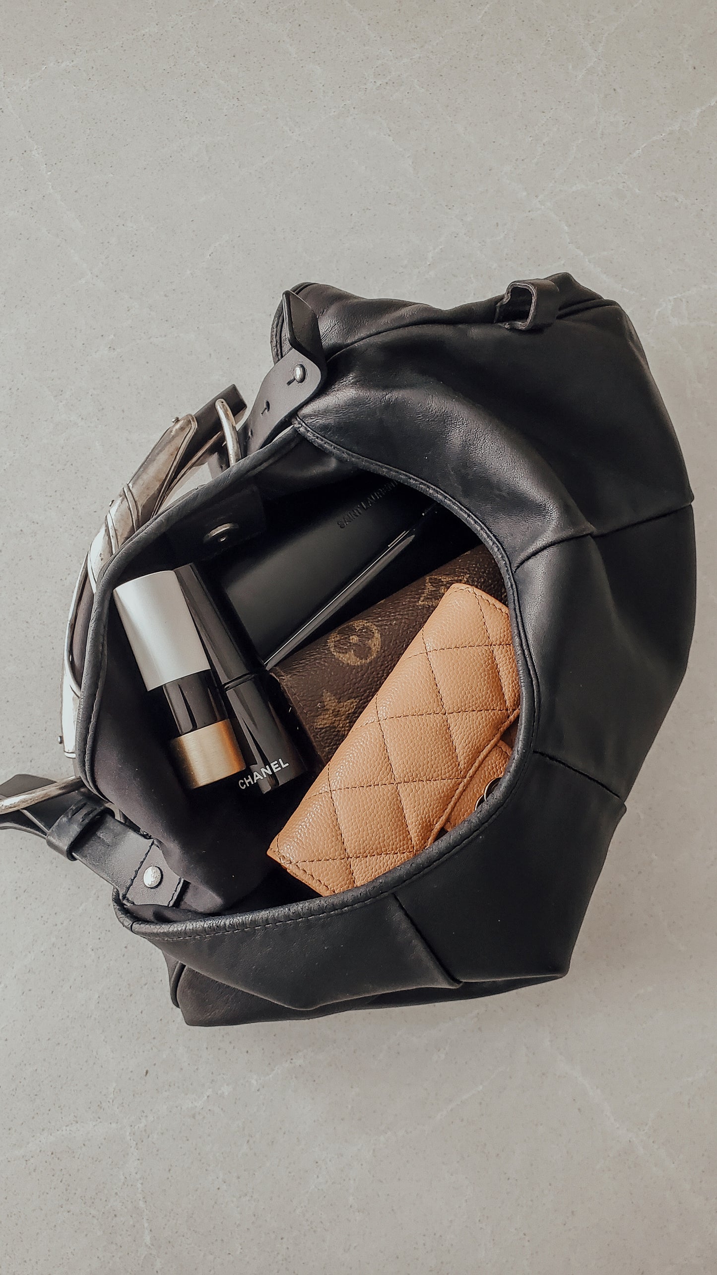 Authentic Vintage Saint Laurent Mombasa Black Iconic 00s It-Bag