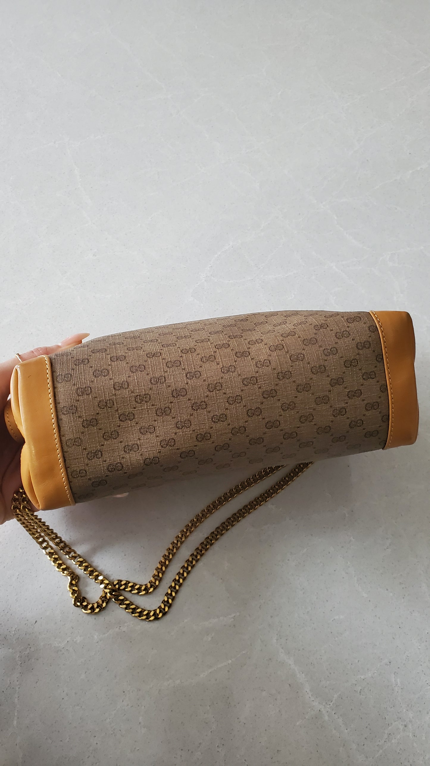 Authentic Vintage Gucci Upcycle Purse on Chain