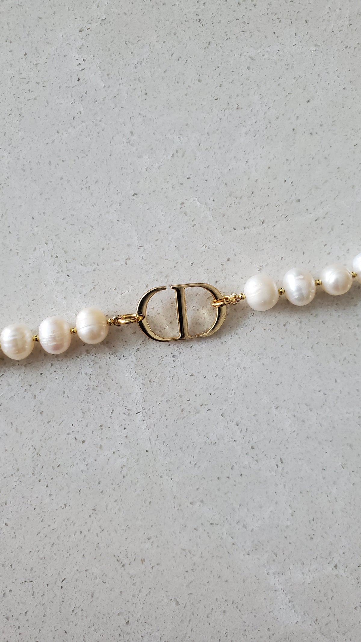 Authentic Dior Upcycle Handmade Real Freshwater Pearl Bracelet
