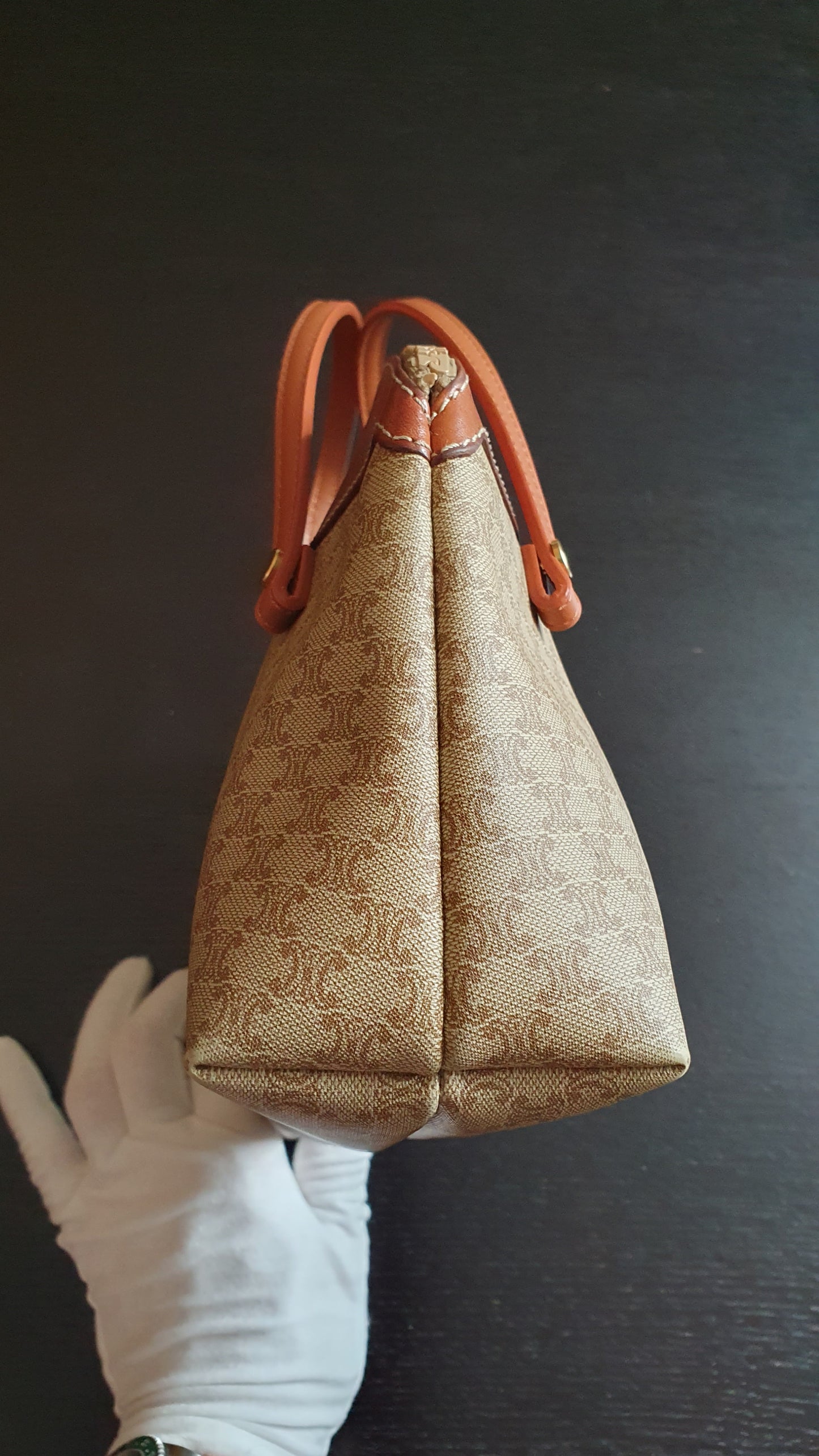 Authentic Vintage Celine Upcycle Purse with Two Handles