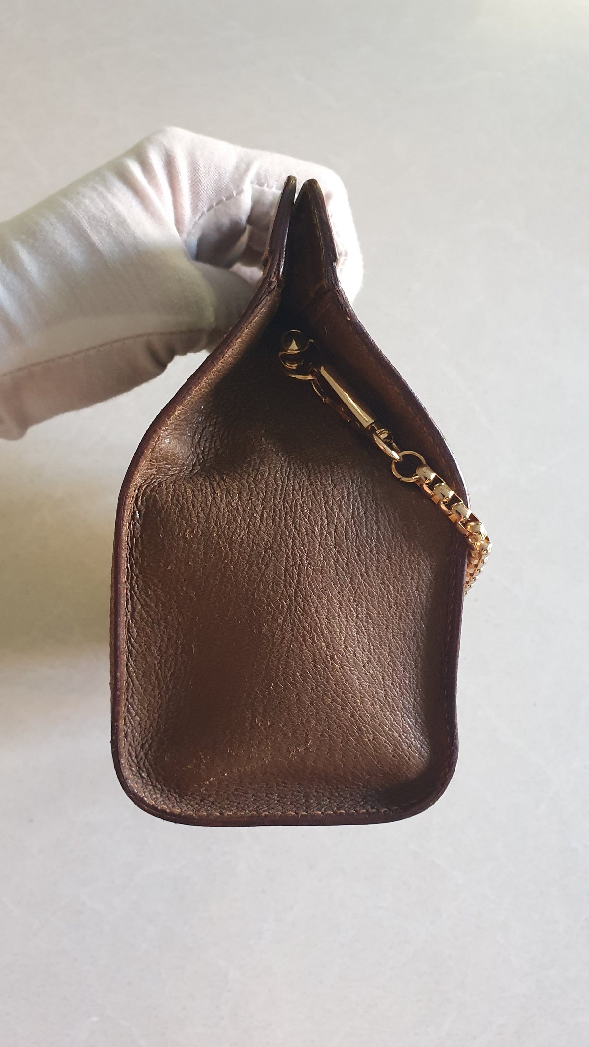 Authentic Vintage Gucci Upcycle Purse with Chains (with velcro closing)