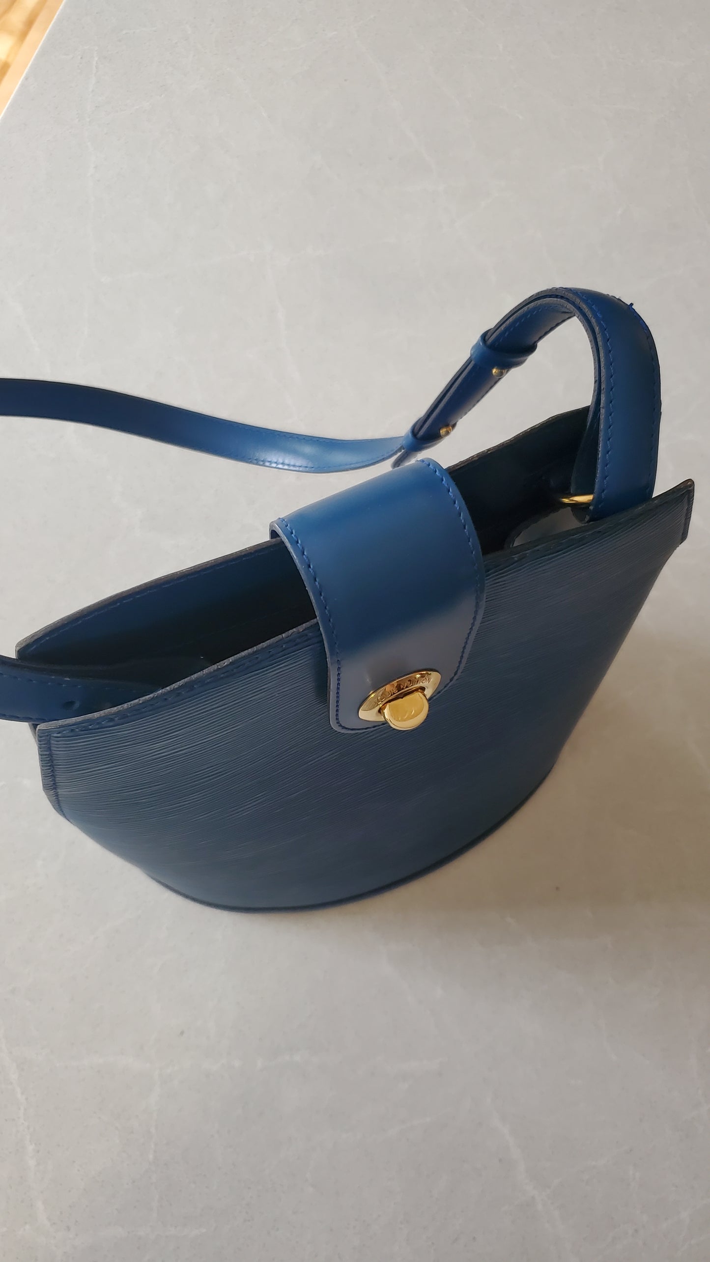 Authentic Vintage Louis Vuitton Blue Epi Bag