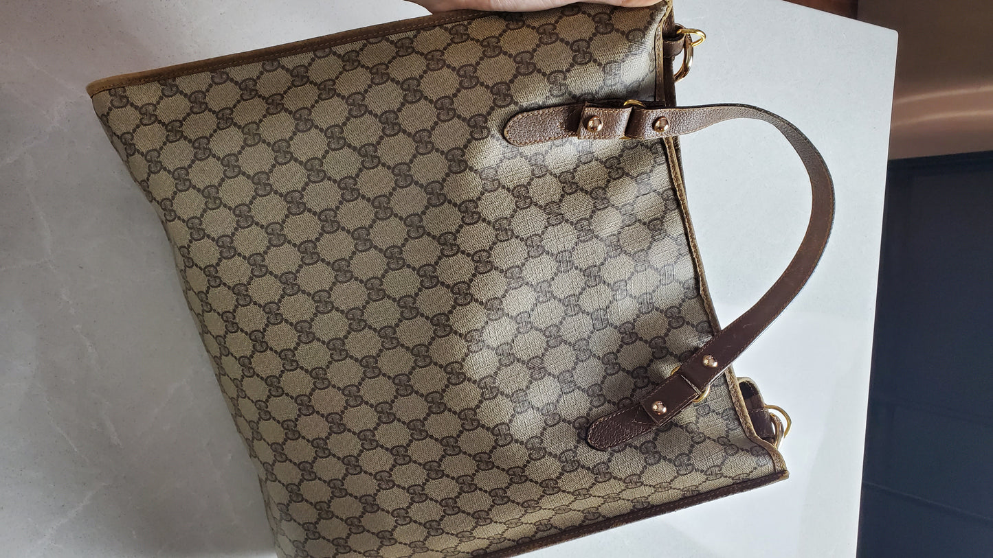 Authentic Vintage Gucci Upcycle Shoulder Purse with Handle Straps