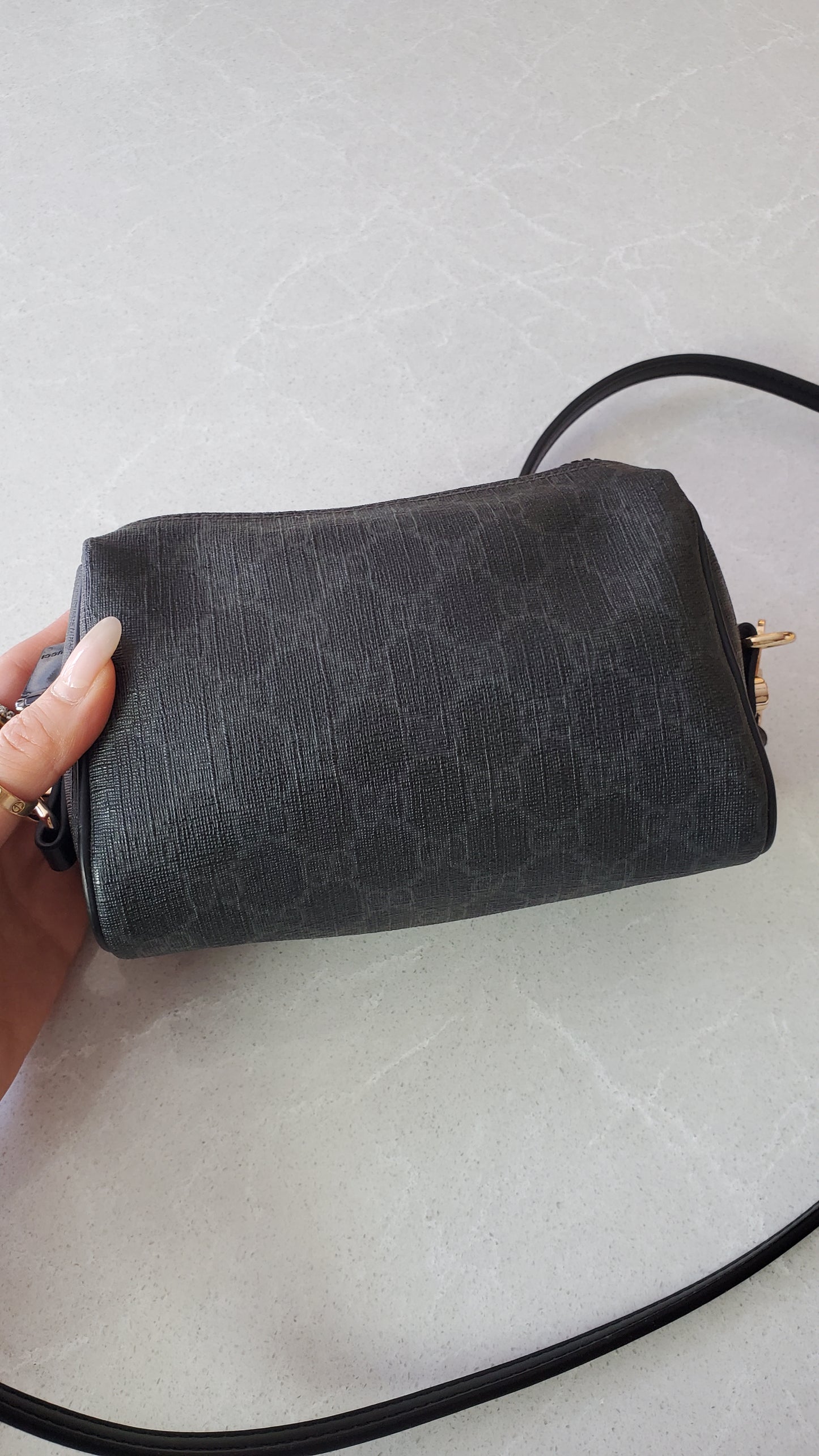 Authentic Gucci Upcycle Black Purse with Strap