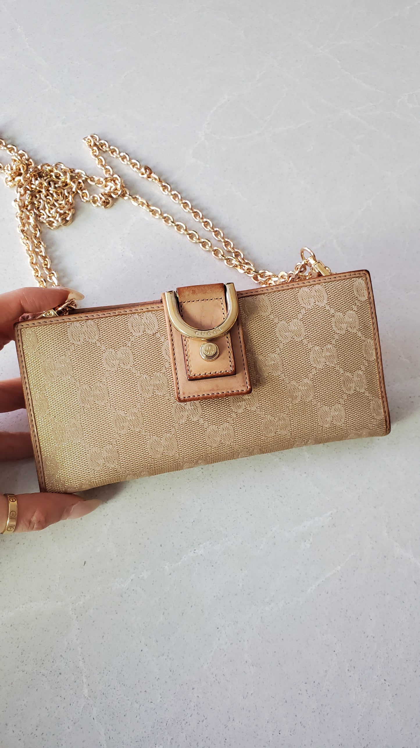 Authentic Gucci Upcycle Wallet on Chains