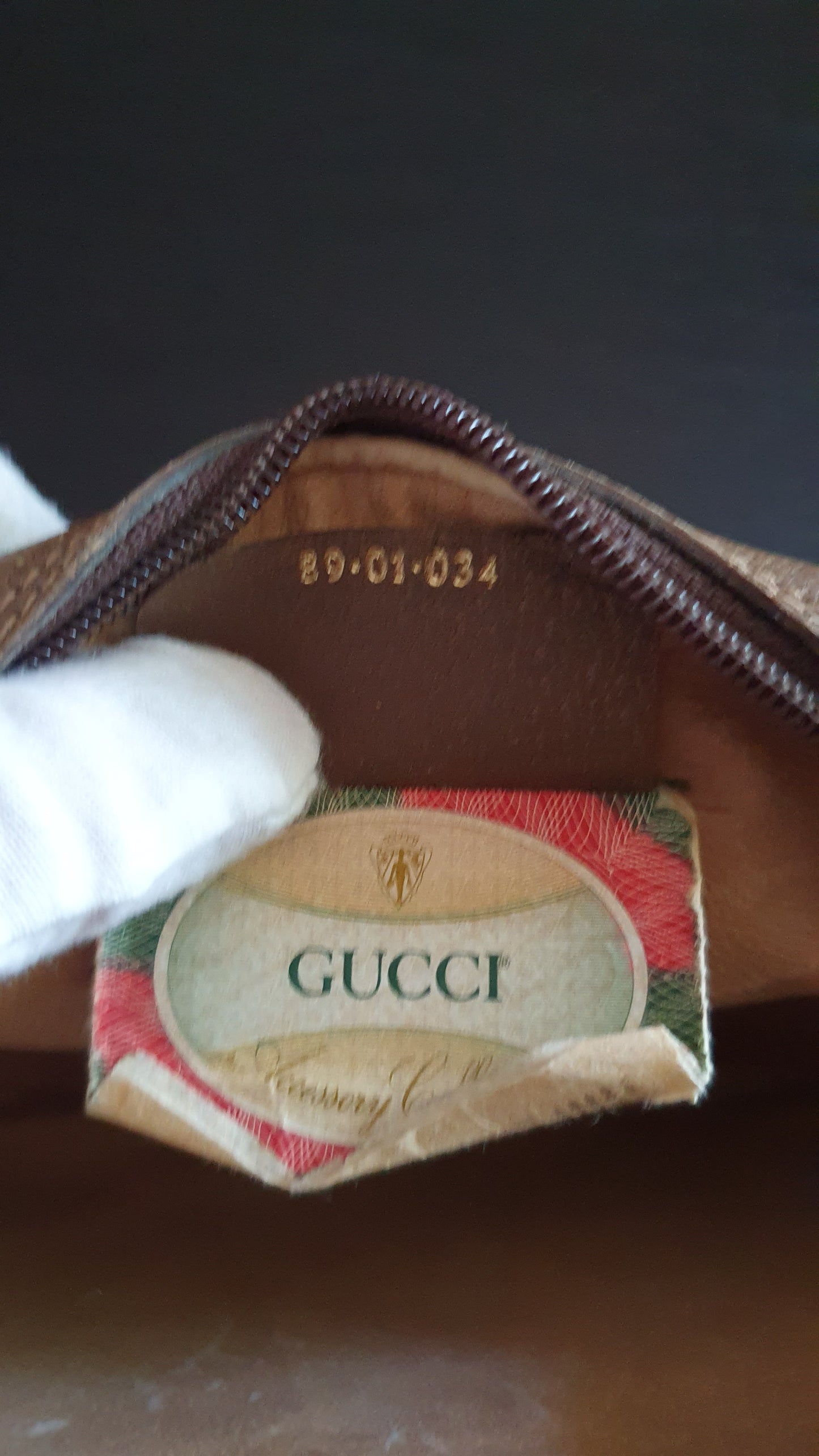 Authentic Vintage Gucci Upcycle Brown Purse with Shoulder Strap