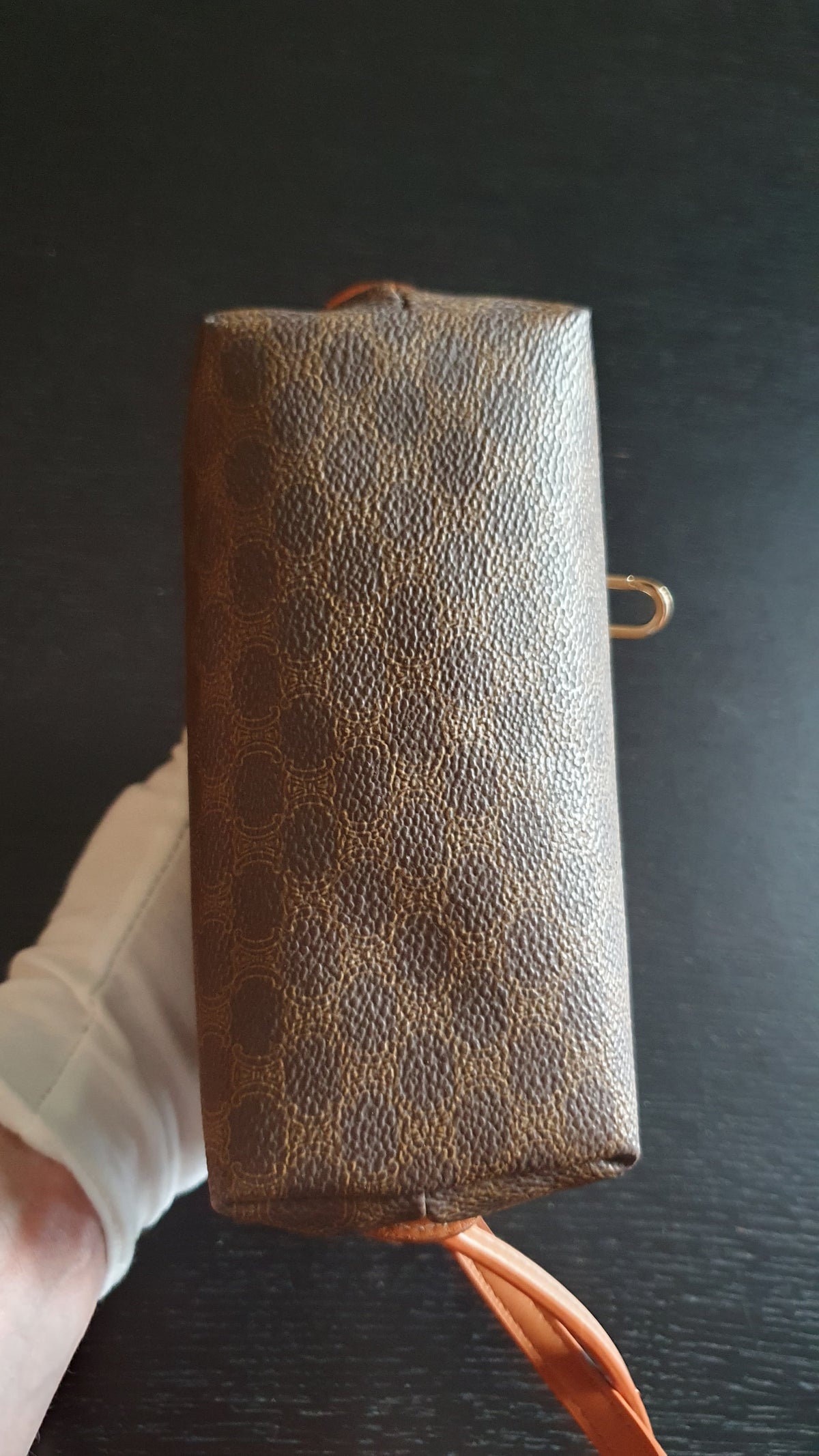 Authentic Vintage Celine Upcycle Small Brown Purse with Straps