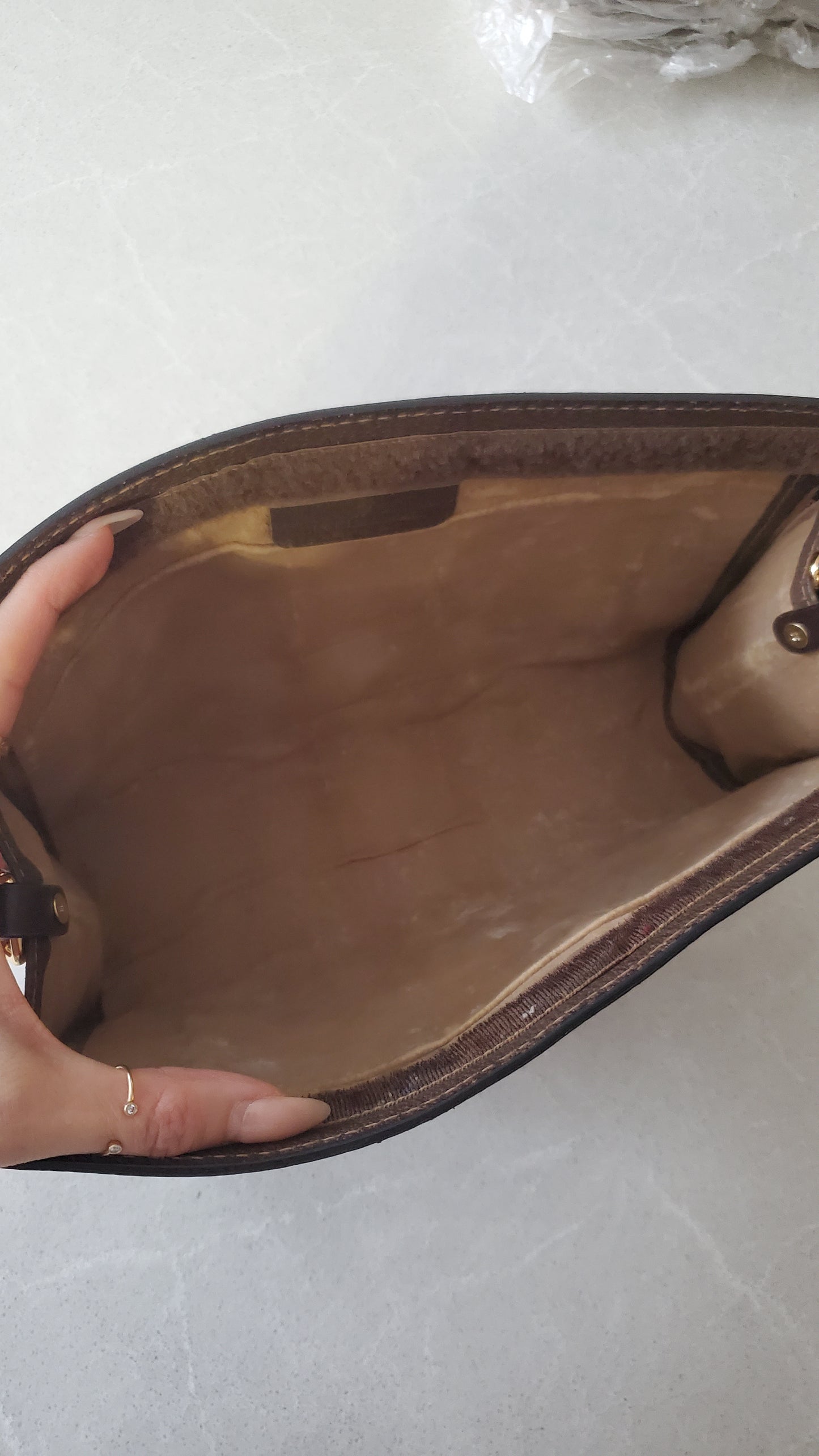 Authentic Vintage Gucci Upcycle Shoulder Purse (with velcro closing) on Chain & Strap