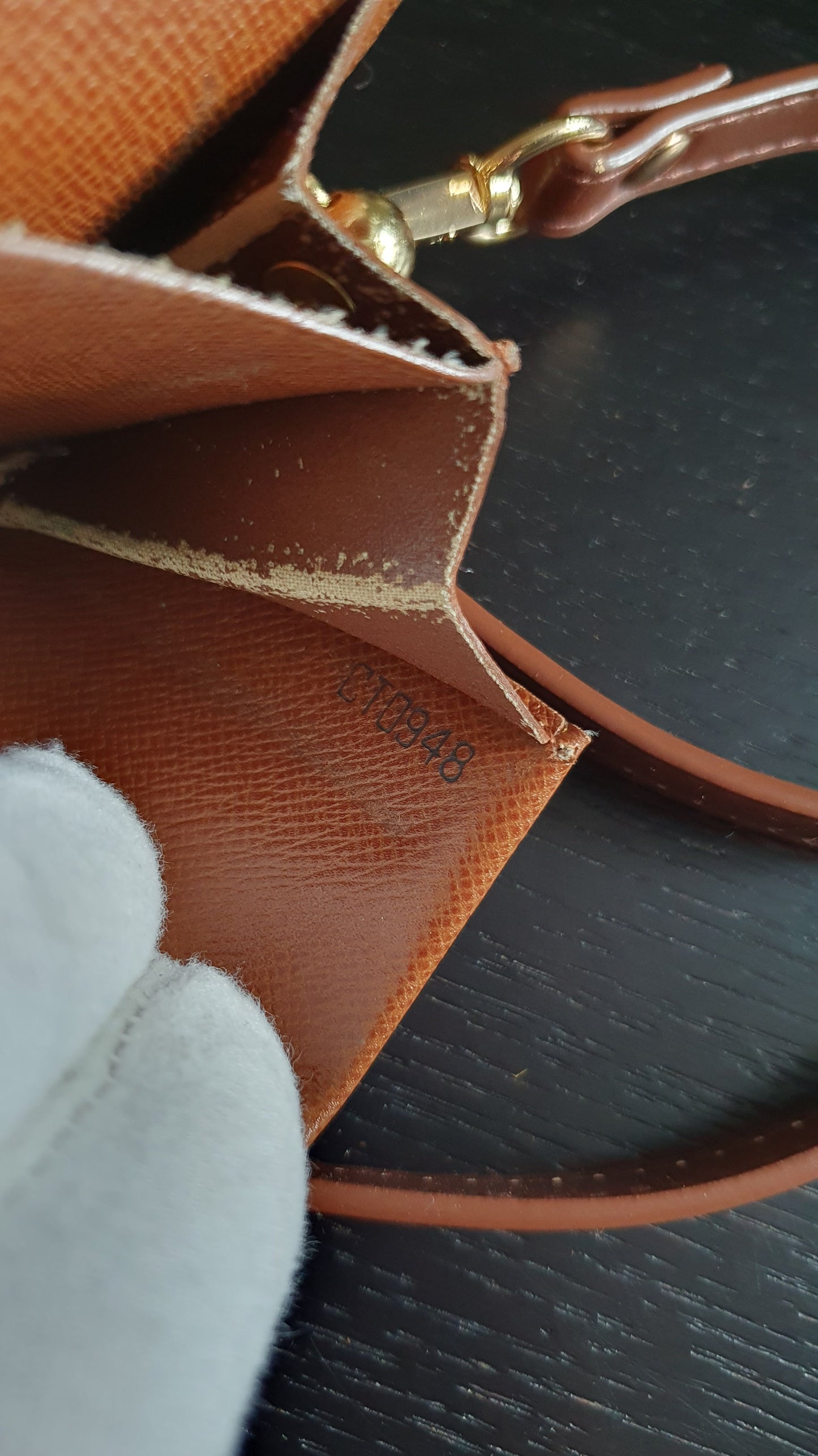 Authentic Vintage Louis Vuitton (2) Upcycle Mini Pouch with Strap