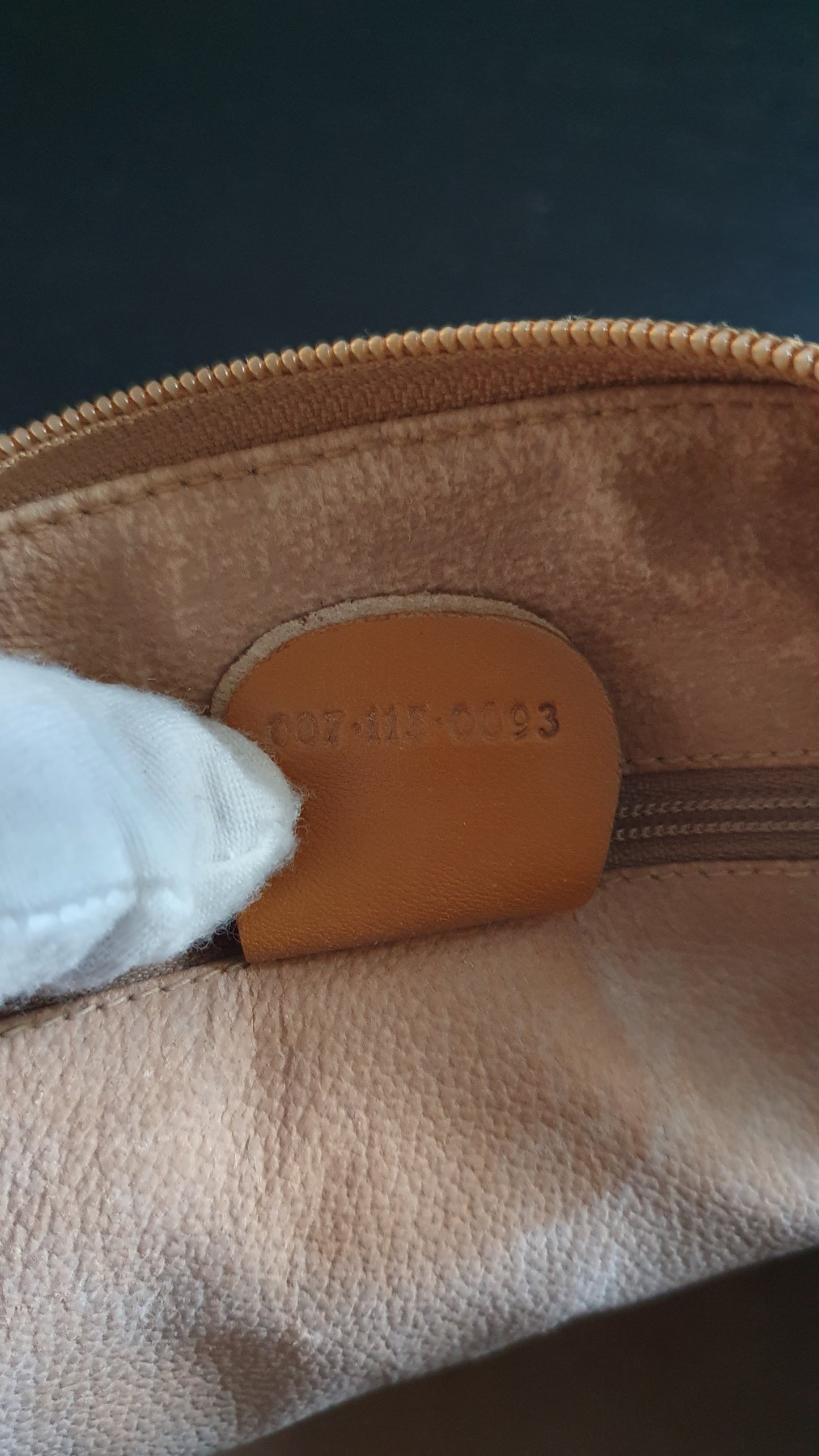 Authentic Vintage Gucci Upcycle Tan Bag (with thick shoulder chain)