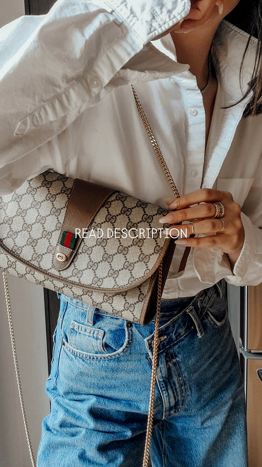 Authentic Vintage Gucci Upcycle Purse on Chains