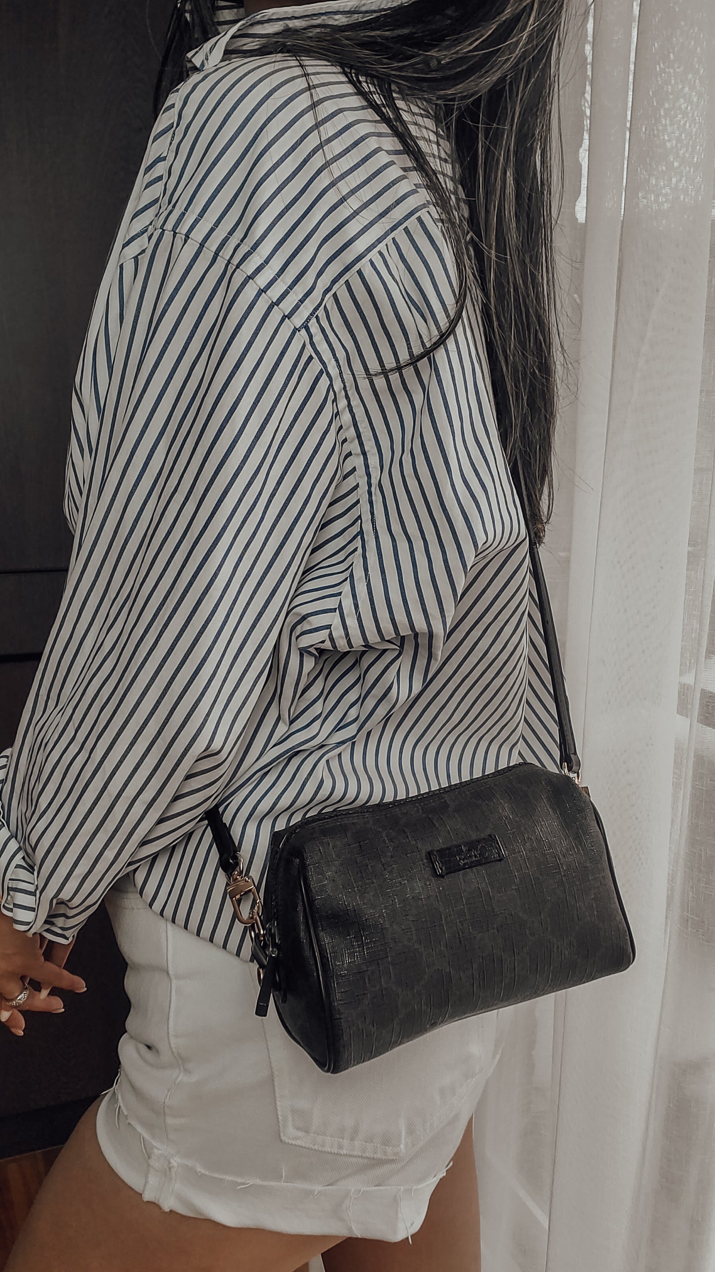 Authentic Gucci Upcycle Black Purse with Strap