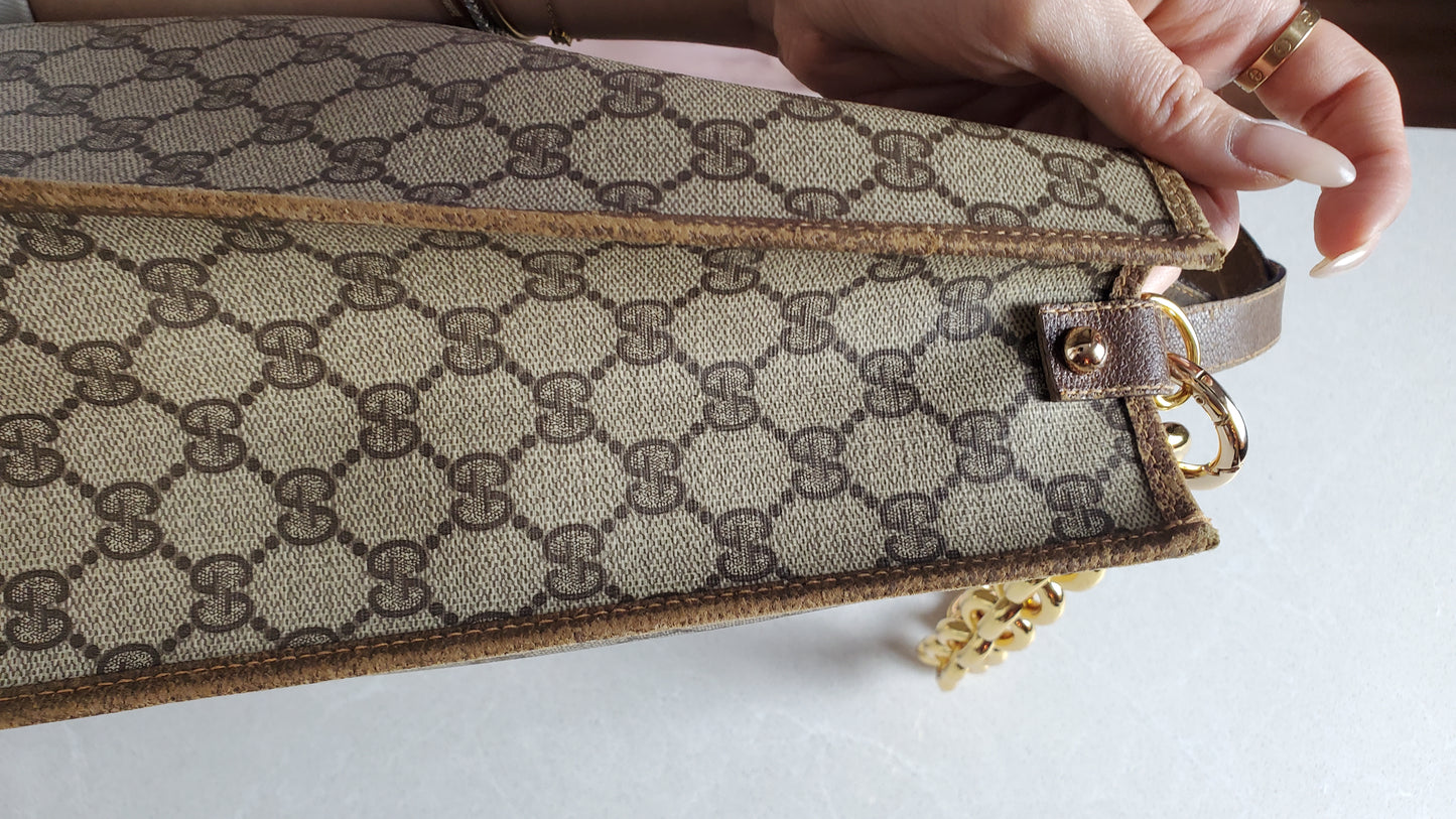 Authentic Vintage Gucci Upcycle Shoulder Purse with Handle Straps