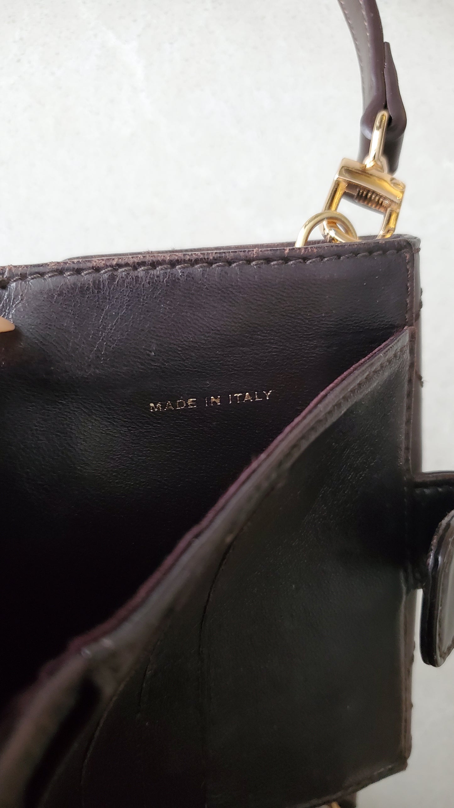 Authentic Vintage Chanel Upcycle (Brown) Small Shoulder Wallet with Strap