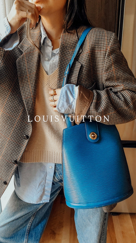 Authentic Vintage Louis Vuitton Blue Epi Bag