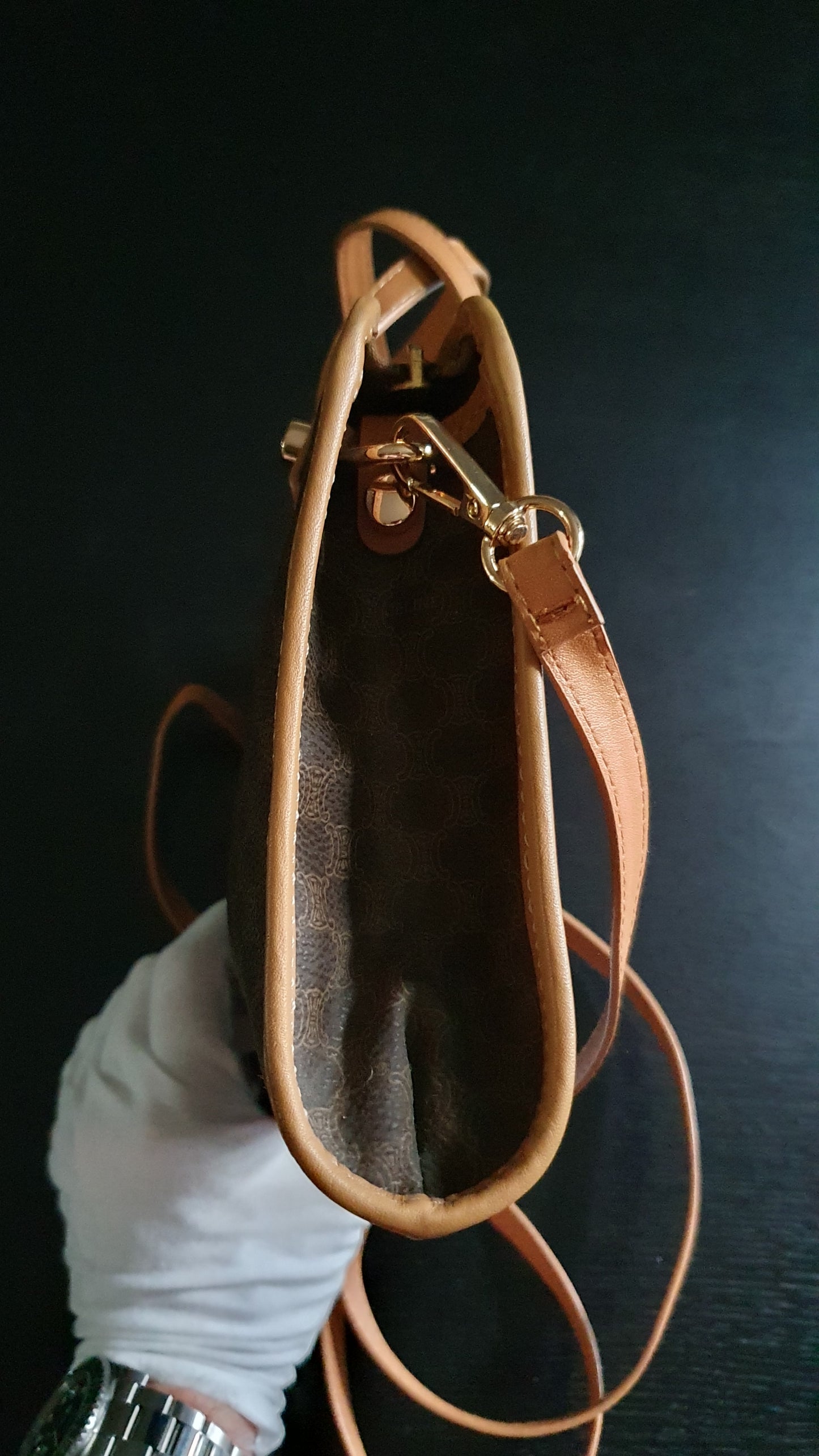 Authentic Vintage Celine Upcycle Purse with Straps