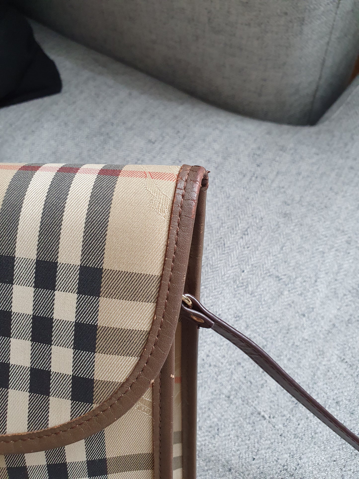 *New Drop* Authentic Burberry Upcycle Large (Brown) Purse on Strap