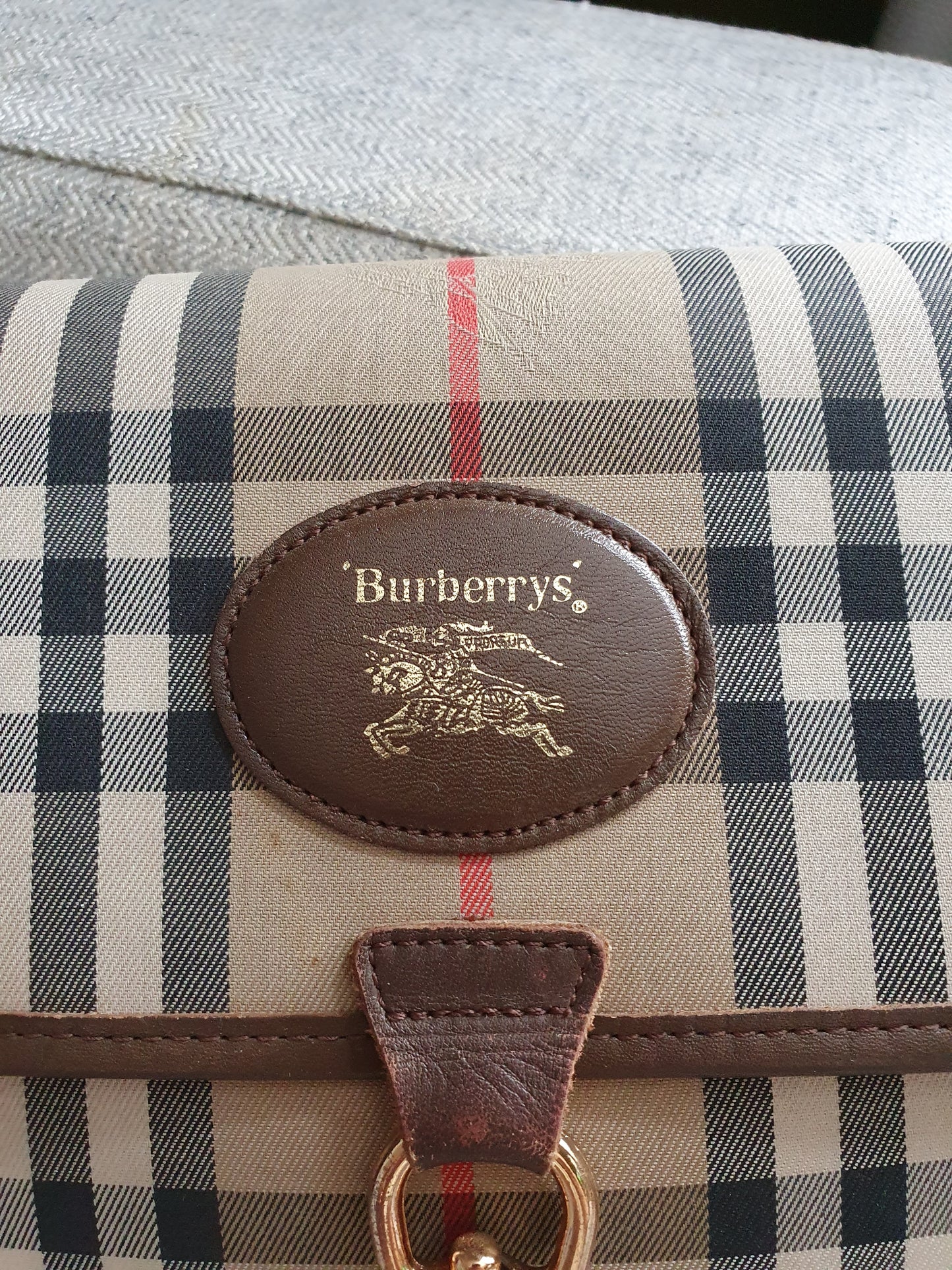 *New Drop* Authentic Burberry Upcycle Large (Brown) Purse on Strap