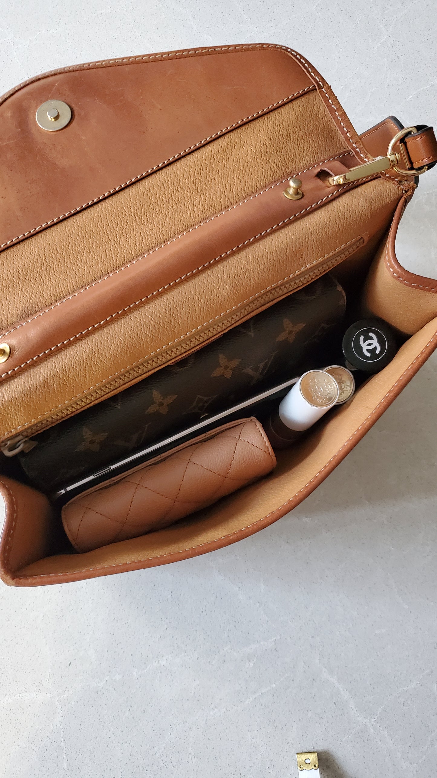 Authentic Vintage Celine Versatile Shoulder/ Crossbody Brown Purse