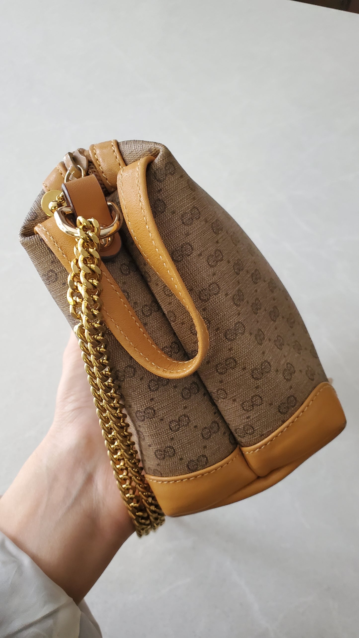 Authentic Vintage Gucci Upcycle Purse on Chain