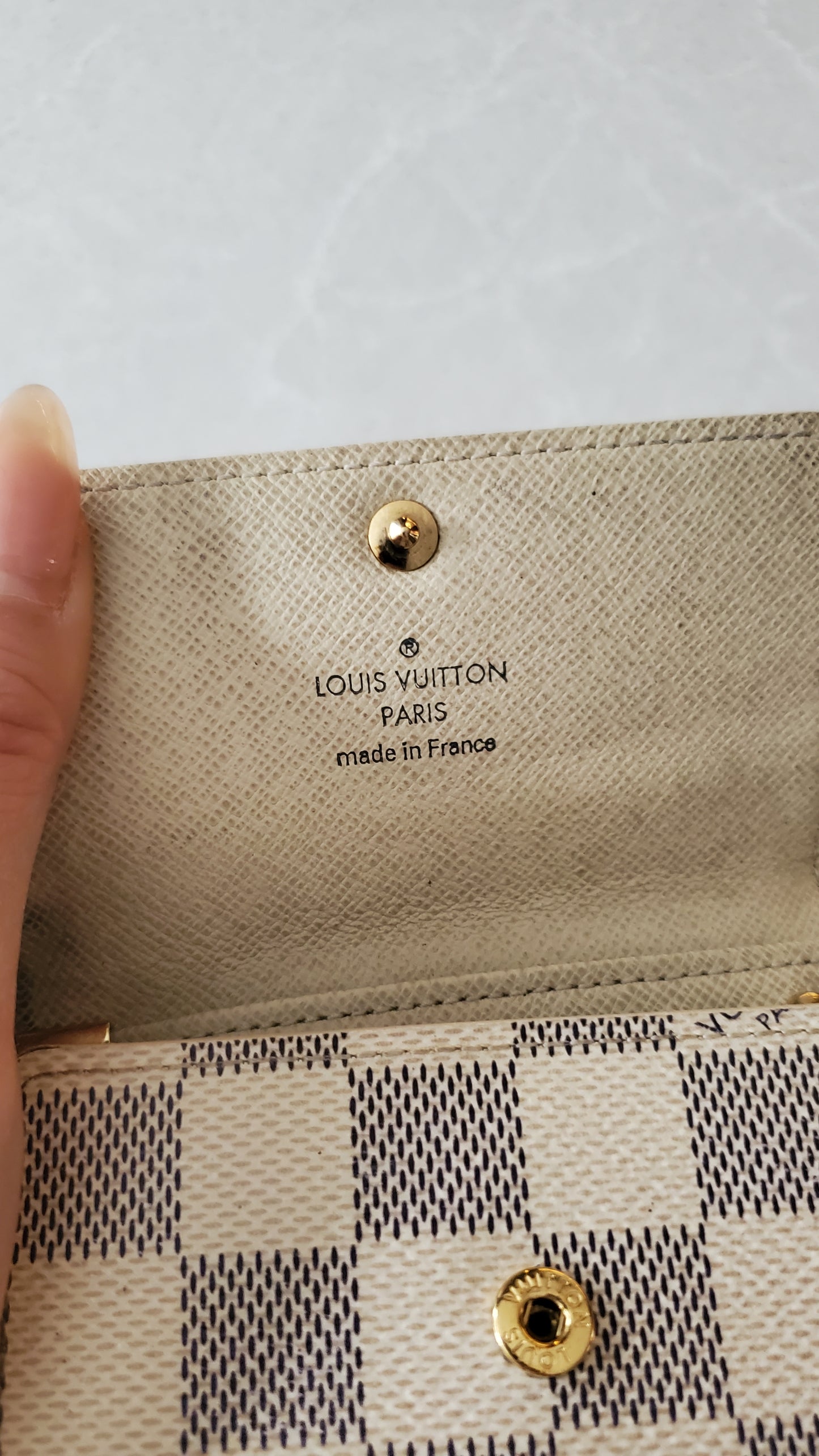 Authentic Louis Vuitton Damier Upcycle Keyholder on Chain
