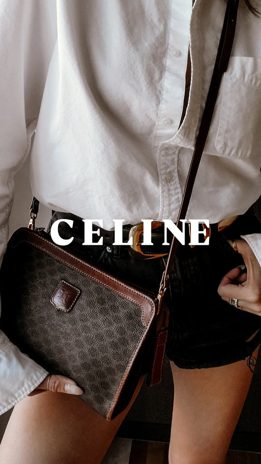 Authentic Vintage Celine Upcycle Purse on Strap