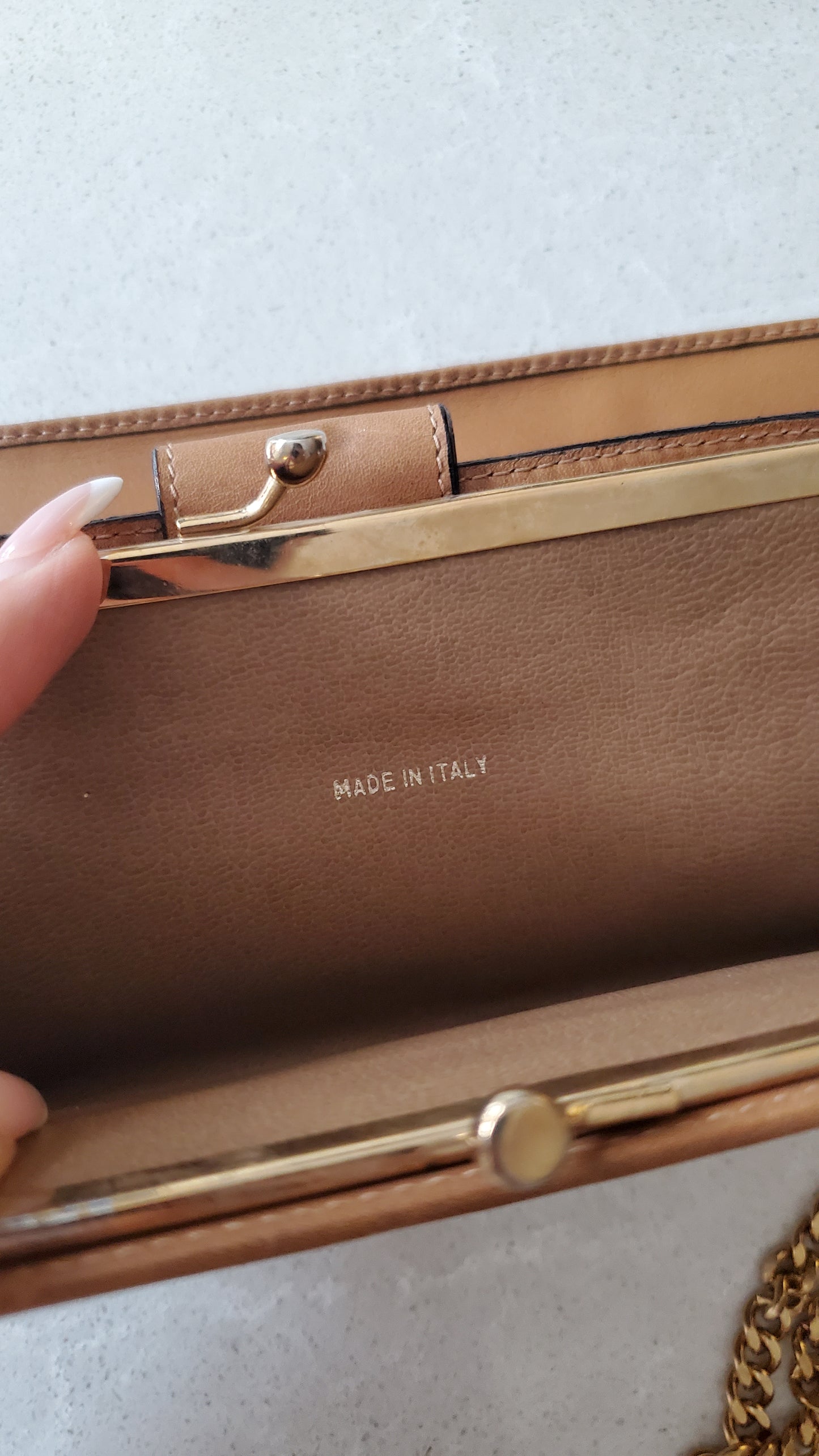 Authentic Vintage Celine Upcycle Long Wallet on Chains