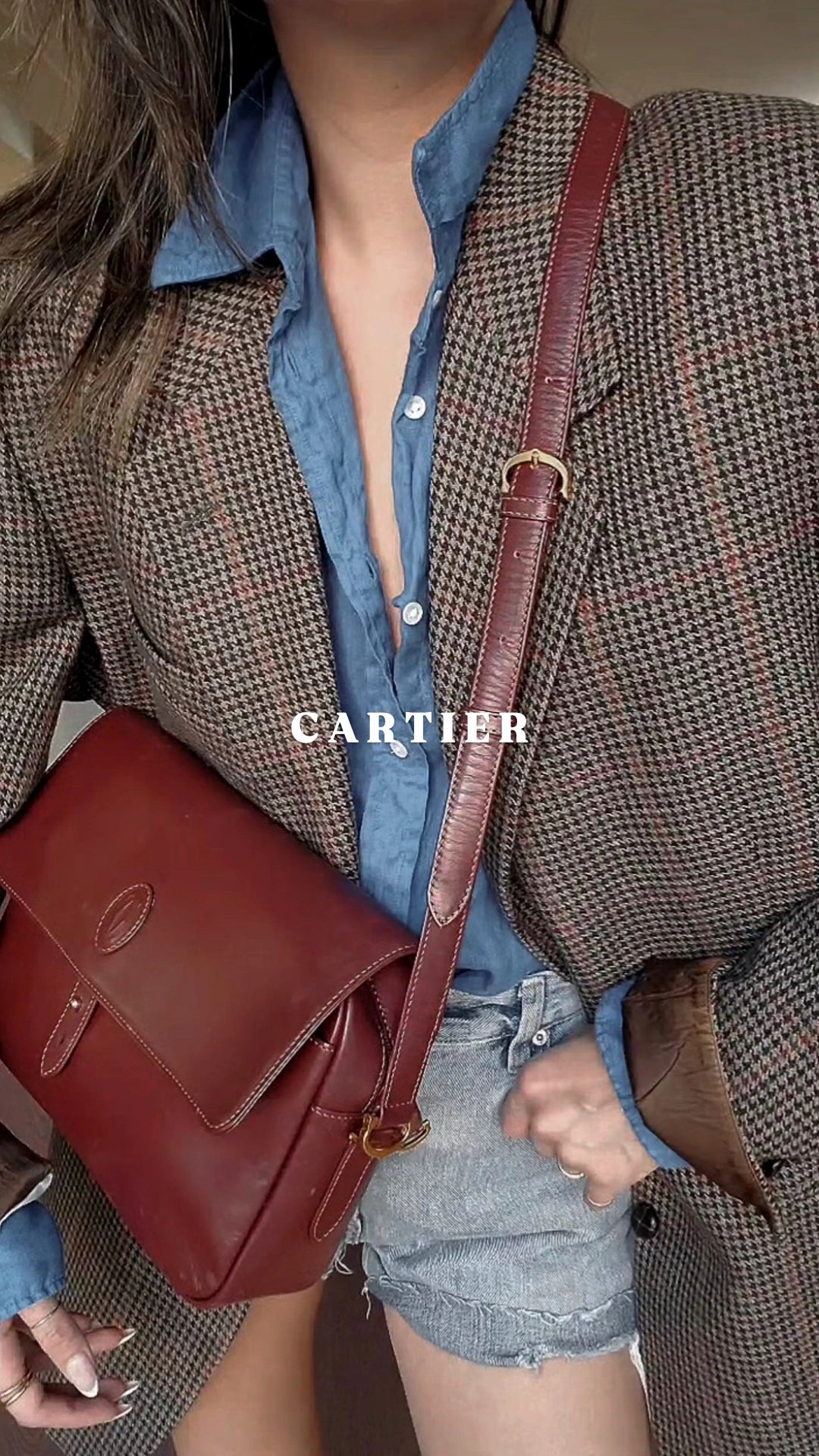*Rare* Authentic Vintage Cartier Crossbody/ Shoulder Bag