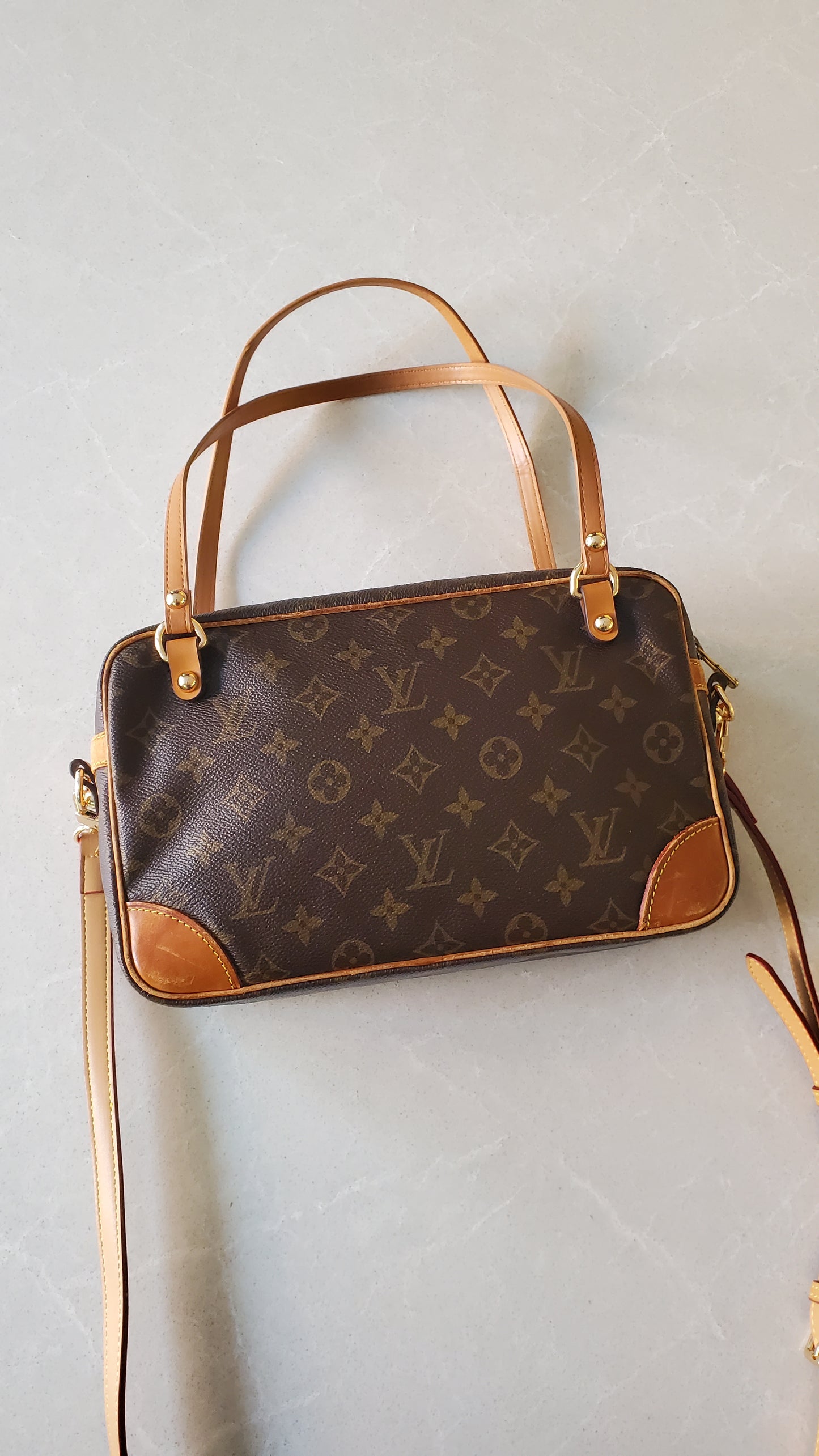 Authentic Vintage Louis Vuitton Upcycle Large Purse with Straps