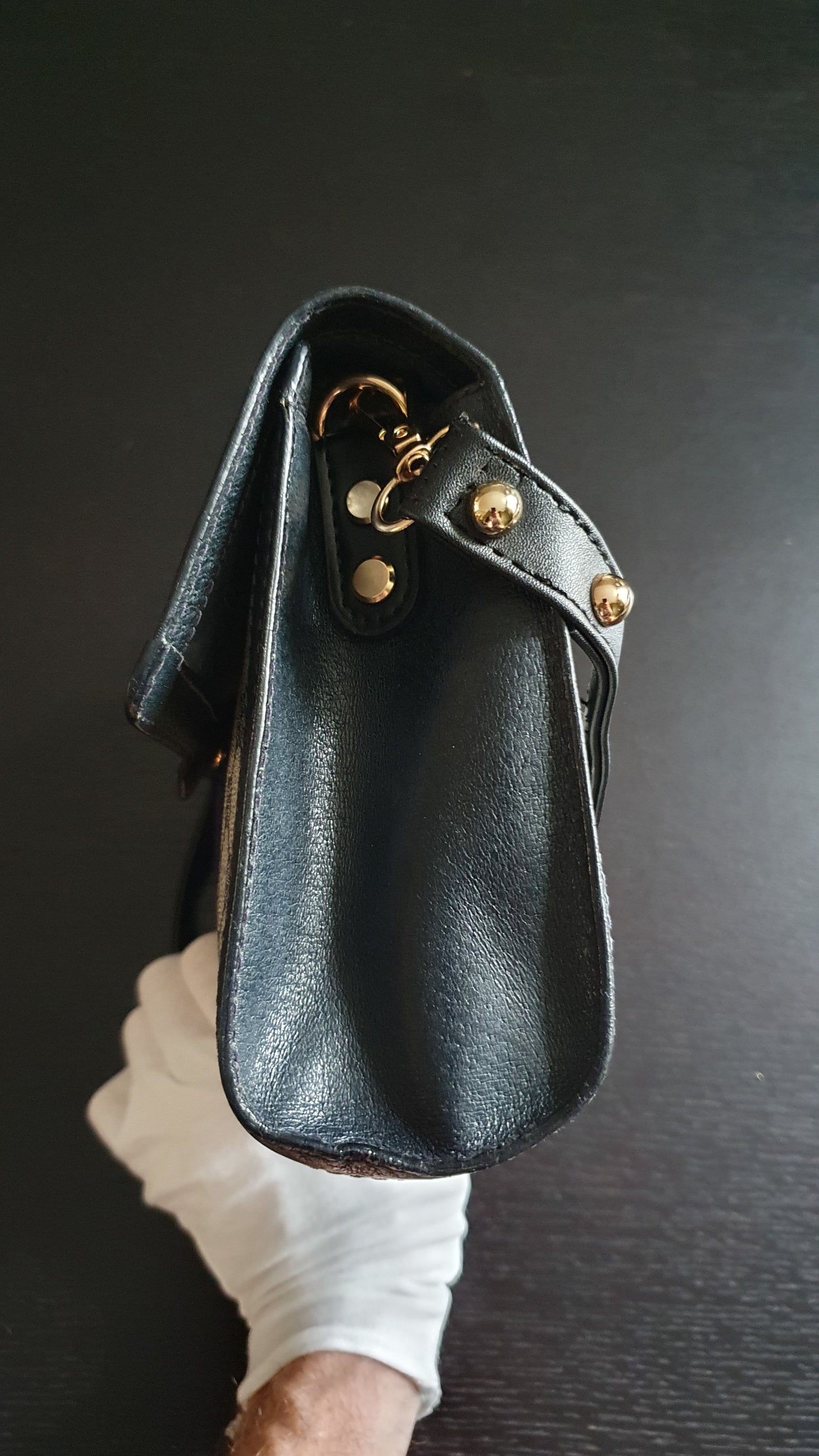 Authentic Vintage Gucci Upcycle (Dark Navy) Versatile Purse