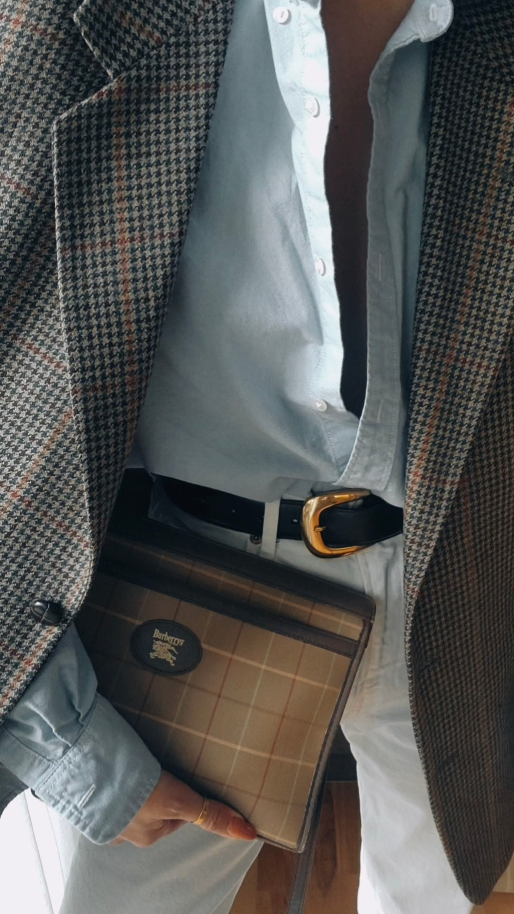 Authentic Burberry Upcycle Purse on Strap