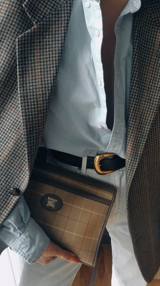 Authentic Burberry Upcycle Purse on Strap
