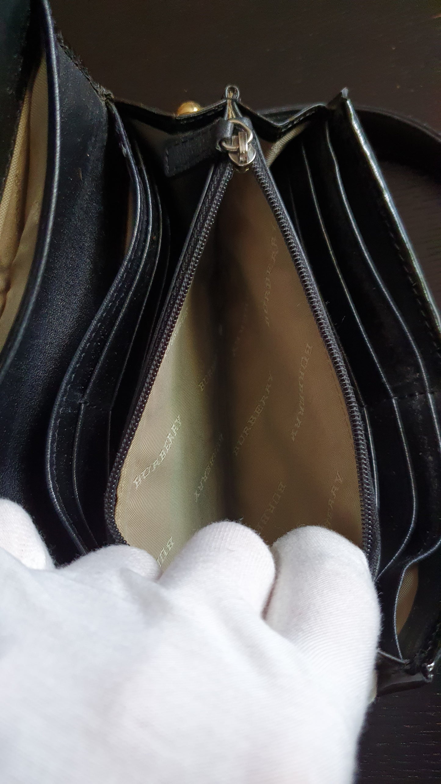 Authentic Burberry Upcycle Flap Wallet with Shoulder Strap