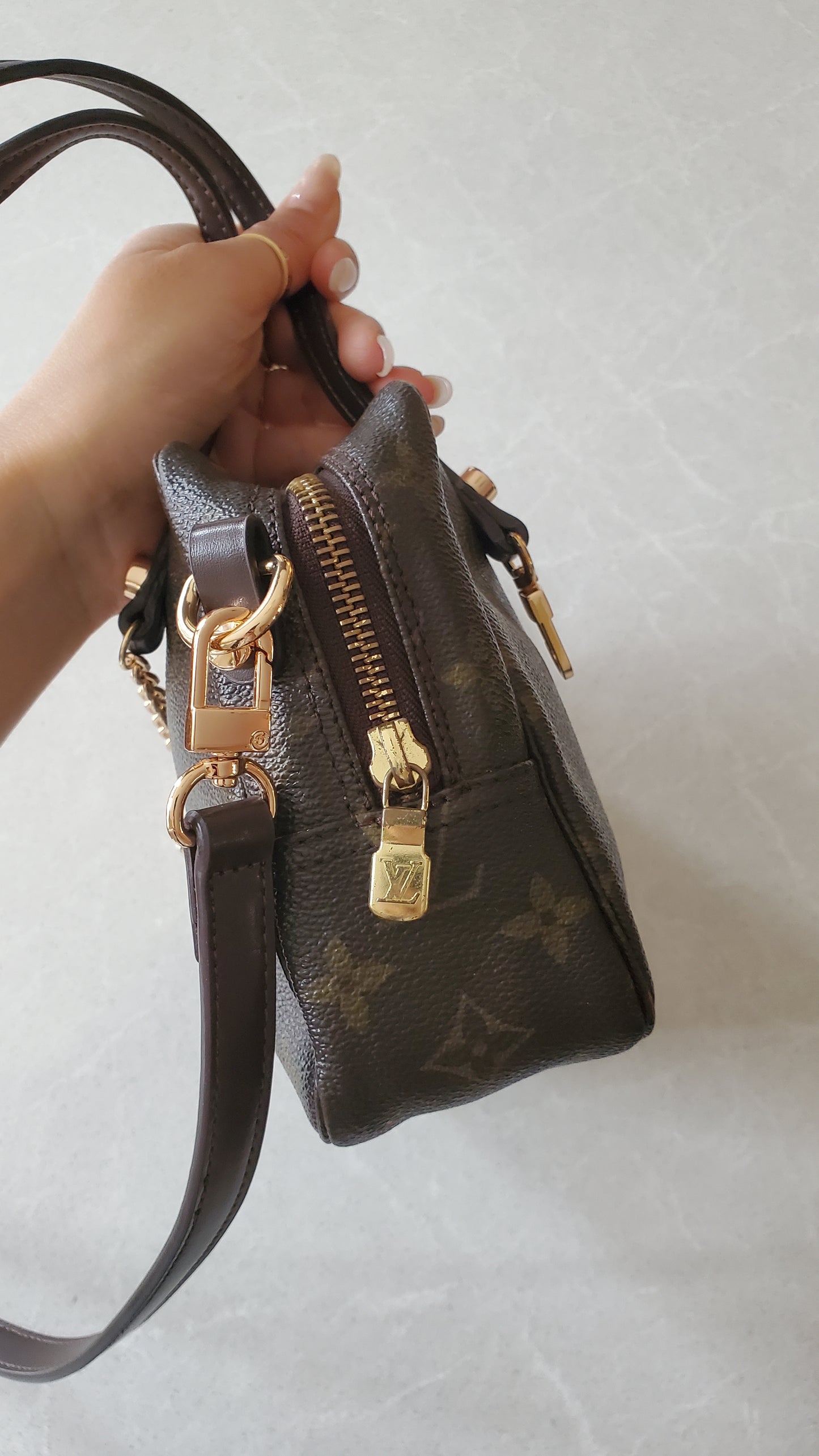 Authentic Vintage Louis Vuitton Upcycle New Gen Charm Shoulder/ Crossbody Bag